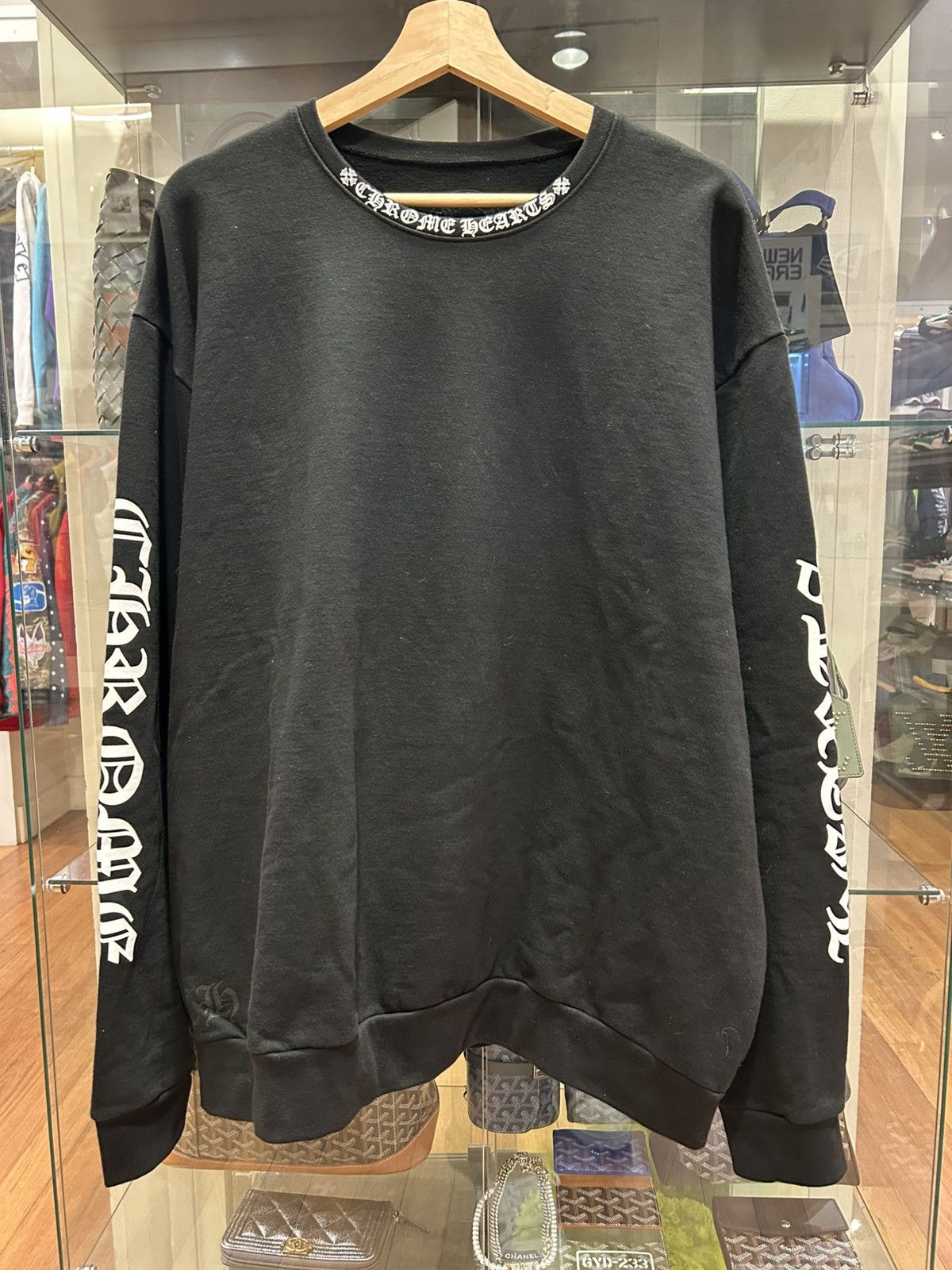 Chrome Hearts Chrome Hearts Neck Logo Crewneck Size US L / EU 52-54 / 3 - 1 Thumbnail