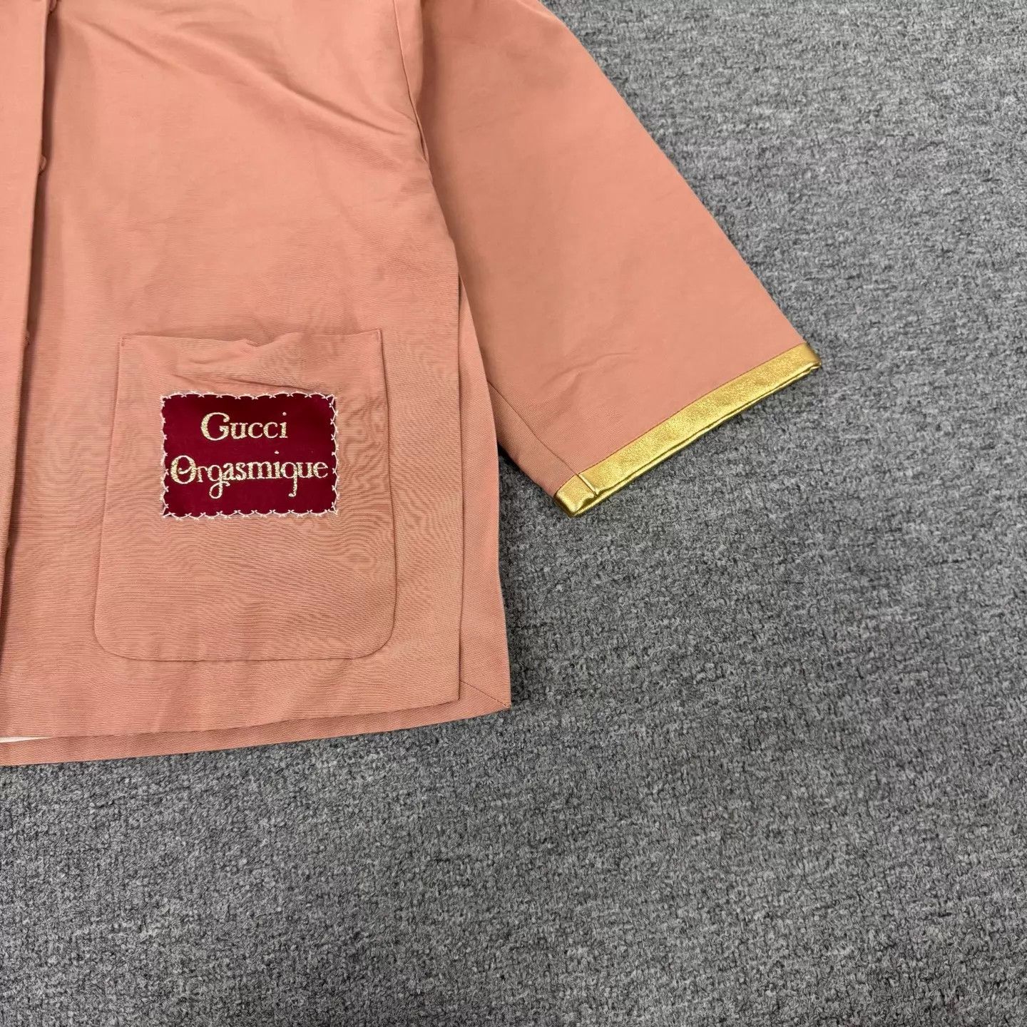 Gucci Gucci Nude Pink Gold Trim Short Jacket Size 38 Size XS / US 0-2 / IT 36-38 - 3 Thumbnail
