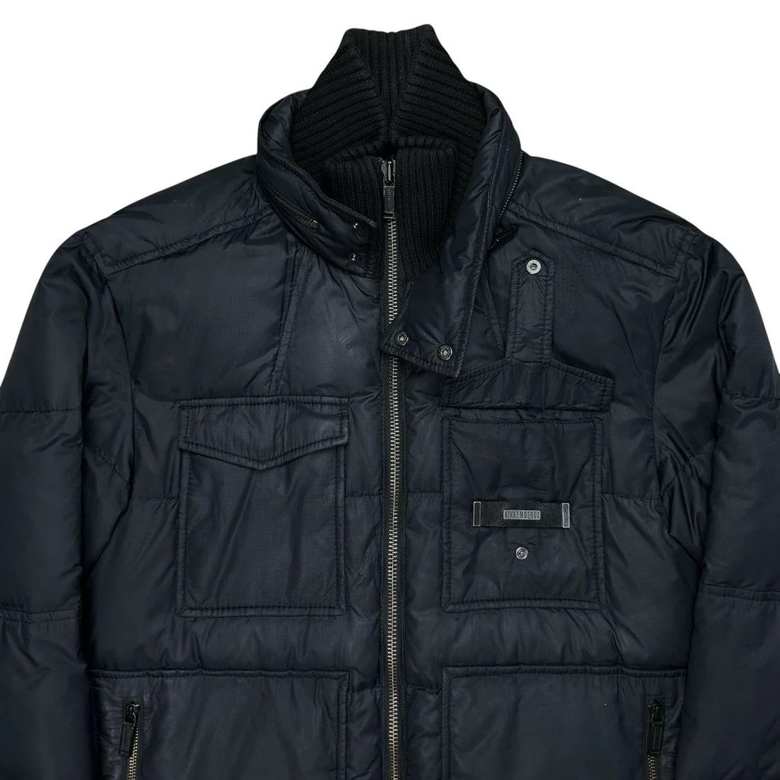 Dirk Bikkembergs Dirk Bikkembergs Double Collar Cargo Puffer Jacket Size US L / EU 52-54 / 3 - 5 Thumbnail