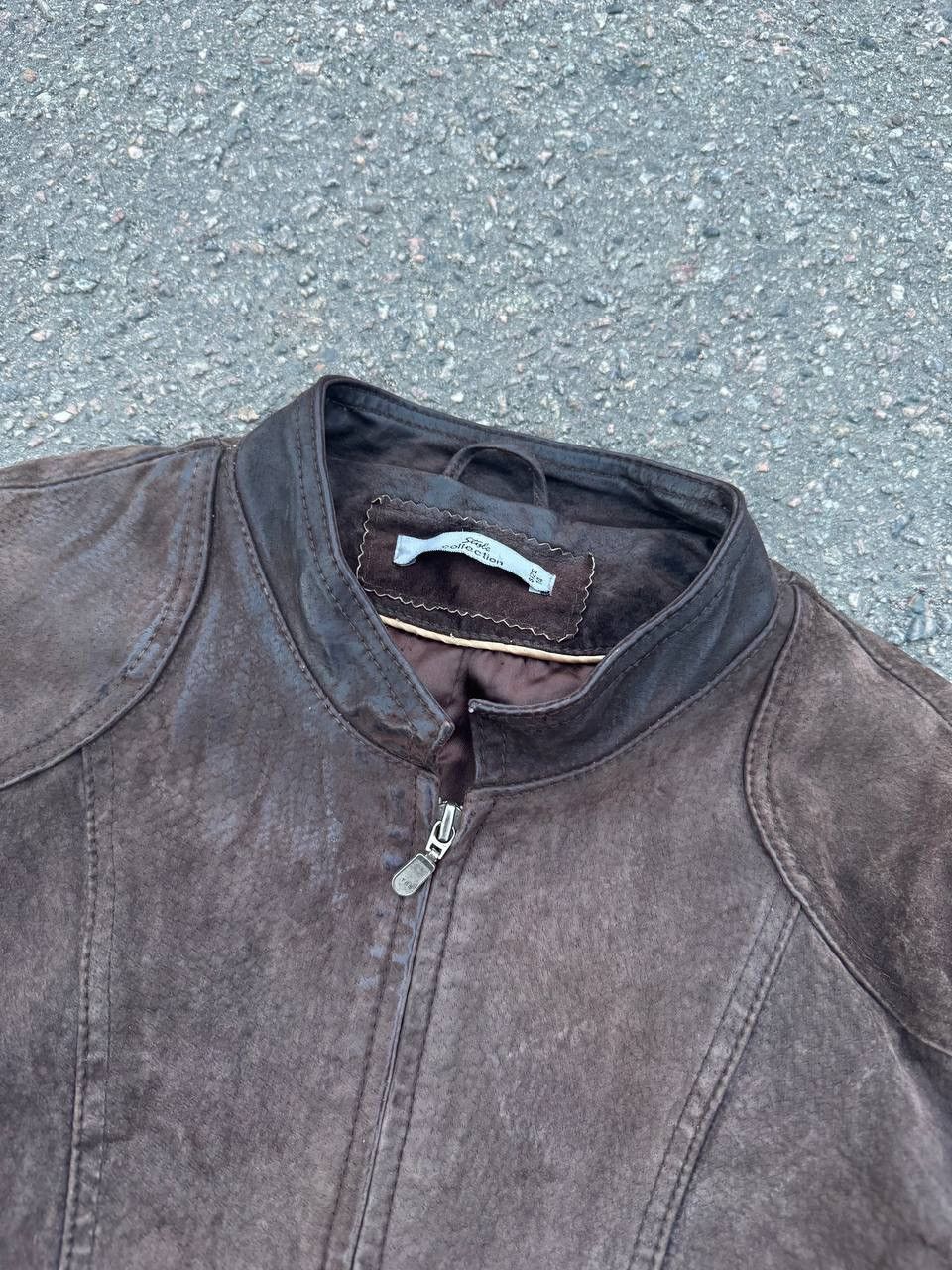 Designer × Vintage Vintage Y2K brown LEATHER jacket Size XL / US 12-14 / IT 48-50 - 4 Thumbnail