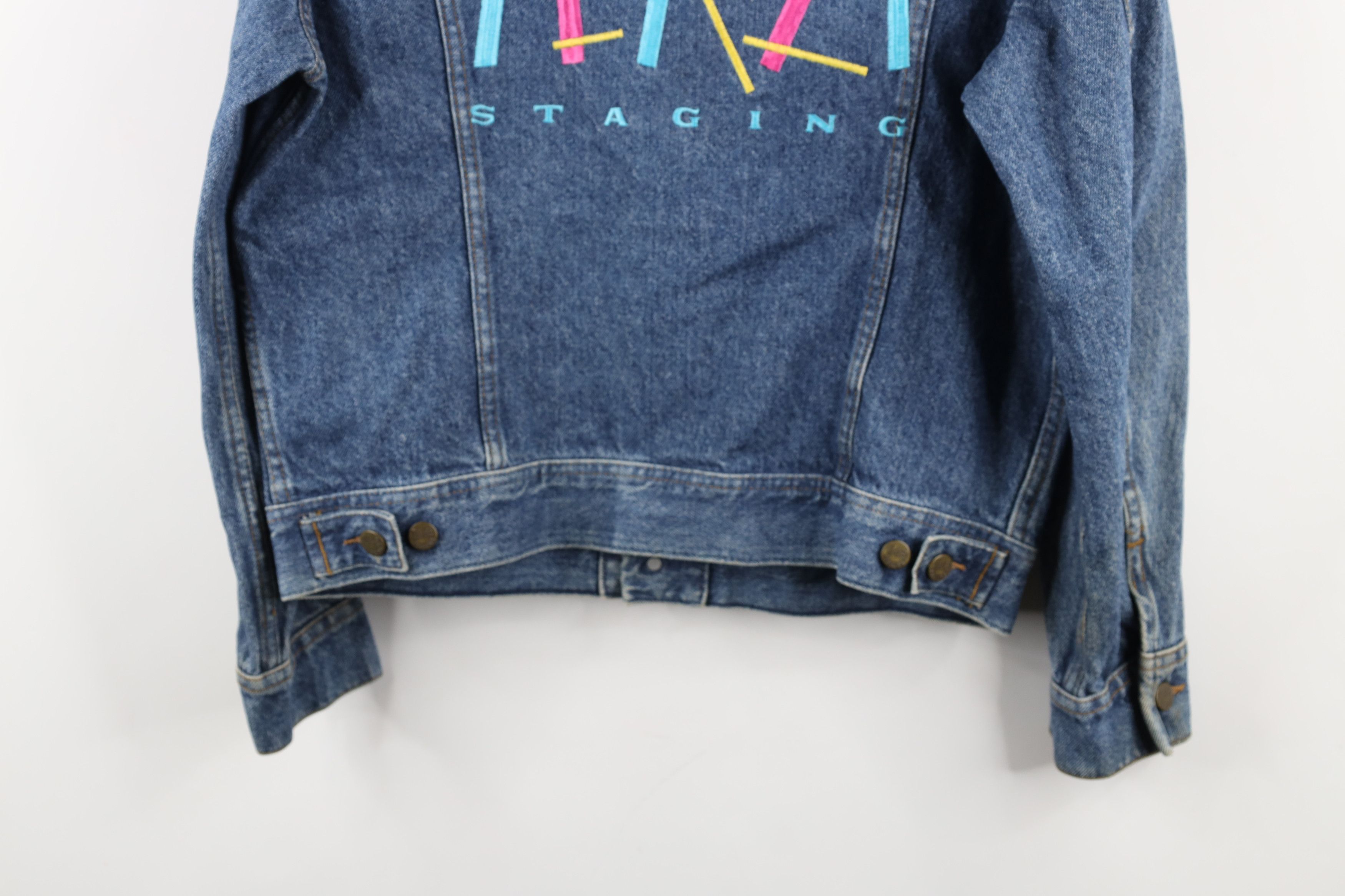 Vintage Vintage 90s The Rolling Stones Band Trucker Jacket USA Size US L / EU 52-54 / 3 - 16 Thumbnail