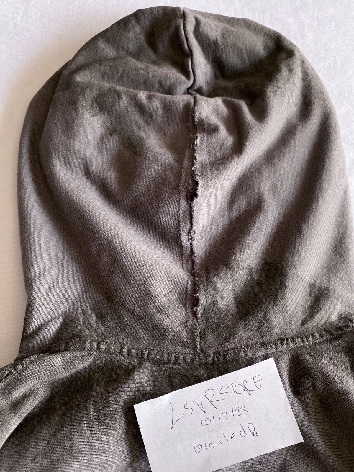 Balenciaga BALENCIAGA Destroyed Mud Gaffer Zip Hoodie Grey Medium Size US M / EU 48-50 / 2 - 9 Thumbnail