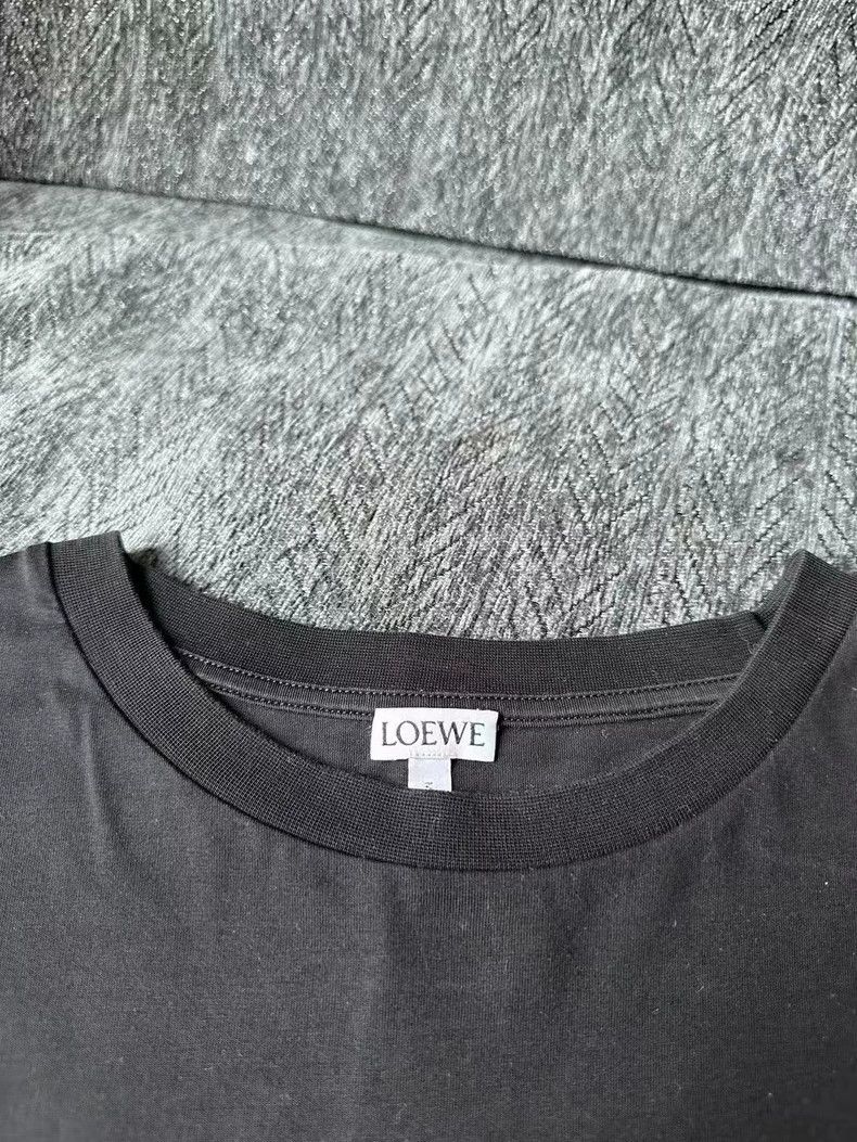 Loewe LOEWE Black embroidered logo short sleeve Size L / US 10 / IT 46 - 3 Thumbnail
