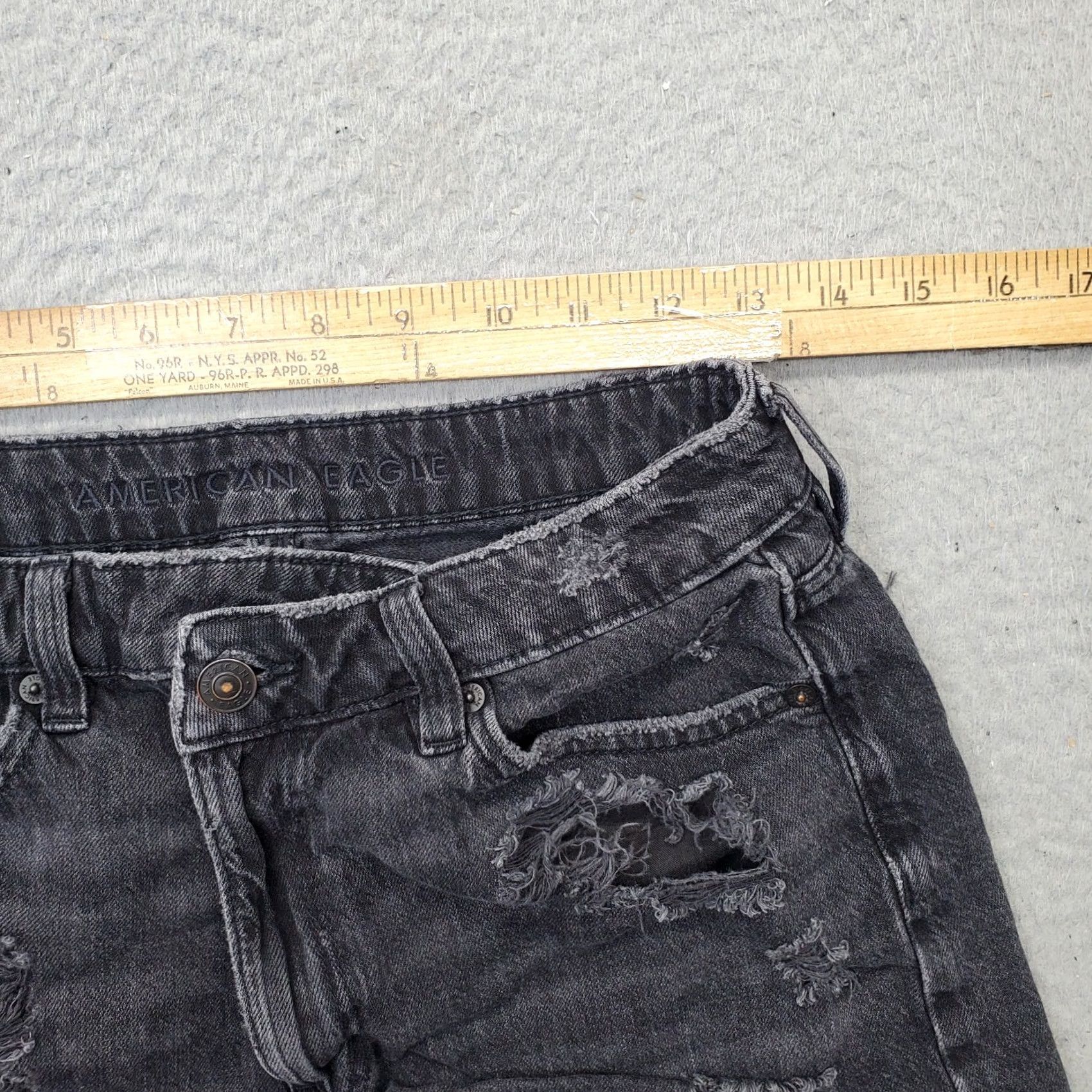 American Eagle Outfitters American Eagle Outfitters Jean Shorts Womens 6 Gray Denim Distressed Raw Hem Cut-Off Shorts Womens Size 6 Gray Denim Distressed Raw Hem Size 28" / US 6 / IT 42 - 5 Thumbnail