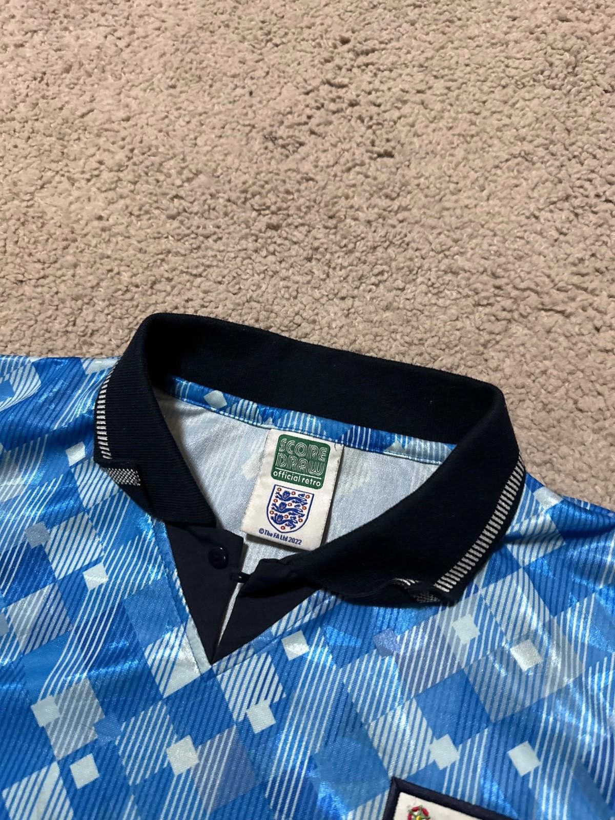 Other ENGLAND 1990 THIRD FOOTBALL SHIRT SOCCER JERSEY SCORE DRAW Size US M / EU 48-50 / 2 - 4 Thumbnail