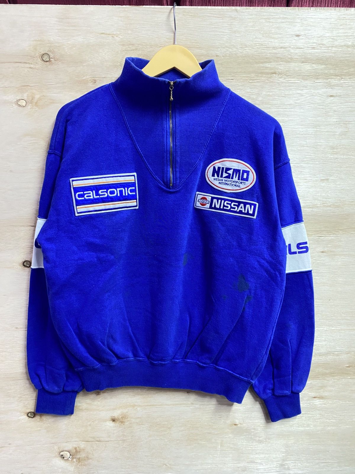 Nissan RARE Vintage 90s Nismo Nissan Racing Team LE MANS Sweatshirt Size US XL / EU 56 / 4 - 1 Thumbnail