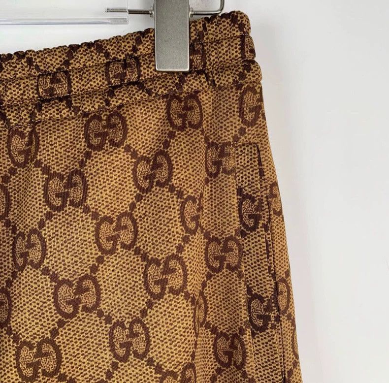 Gucci Gucci Size M Logo old flower full print camel-colored elas Size US 28 / EU 44 - 3 Thumbnail