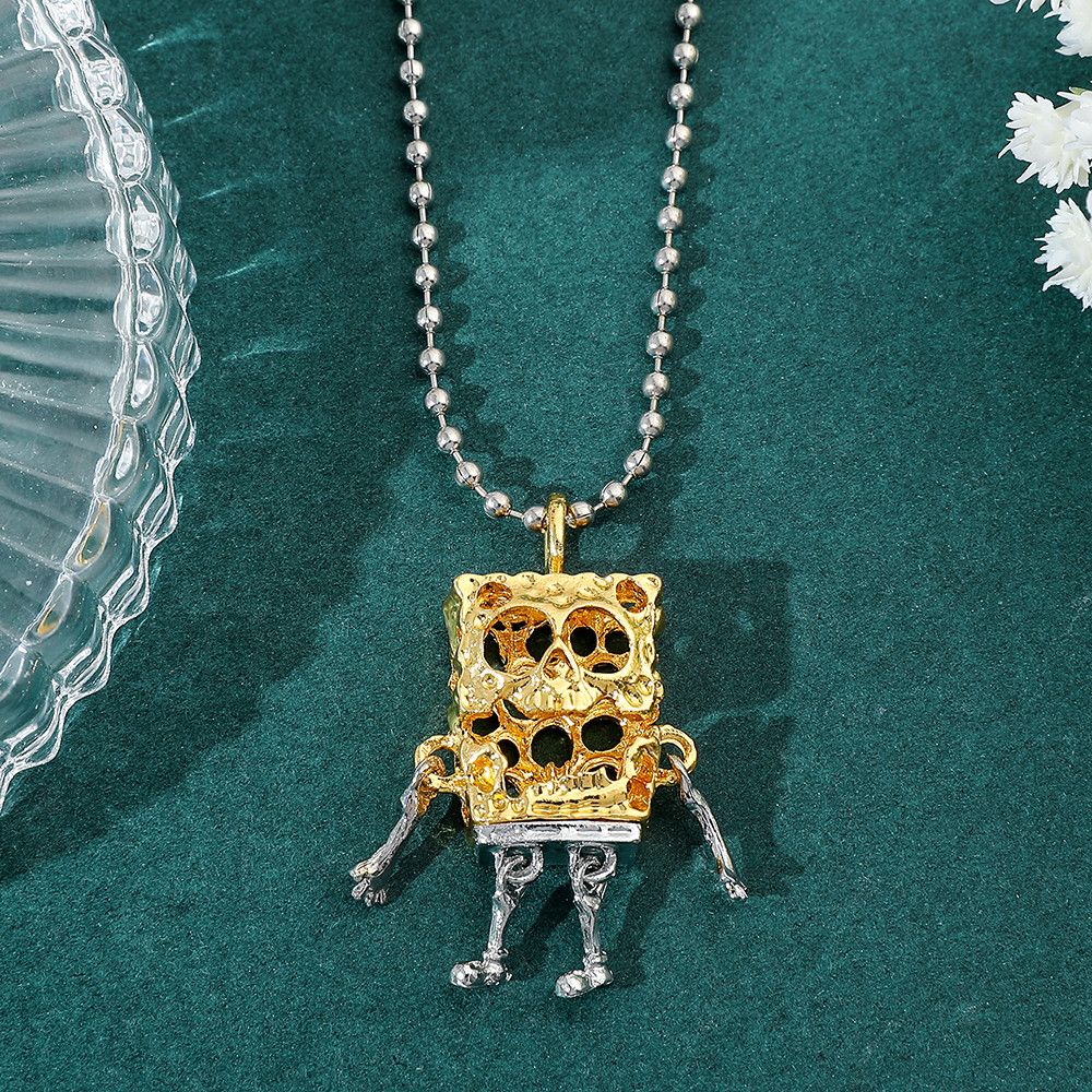 Other SpongeBob SquarePants Skull Pendant Cartoon Necklace Size ONE SIZE - 2 Thumbnail