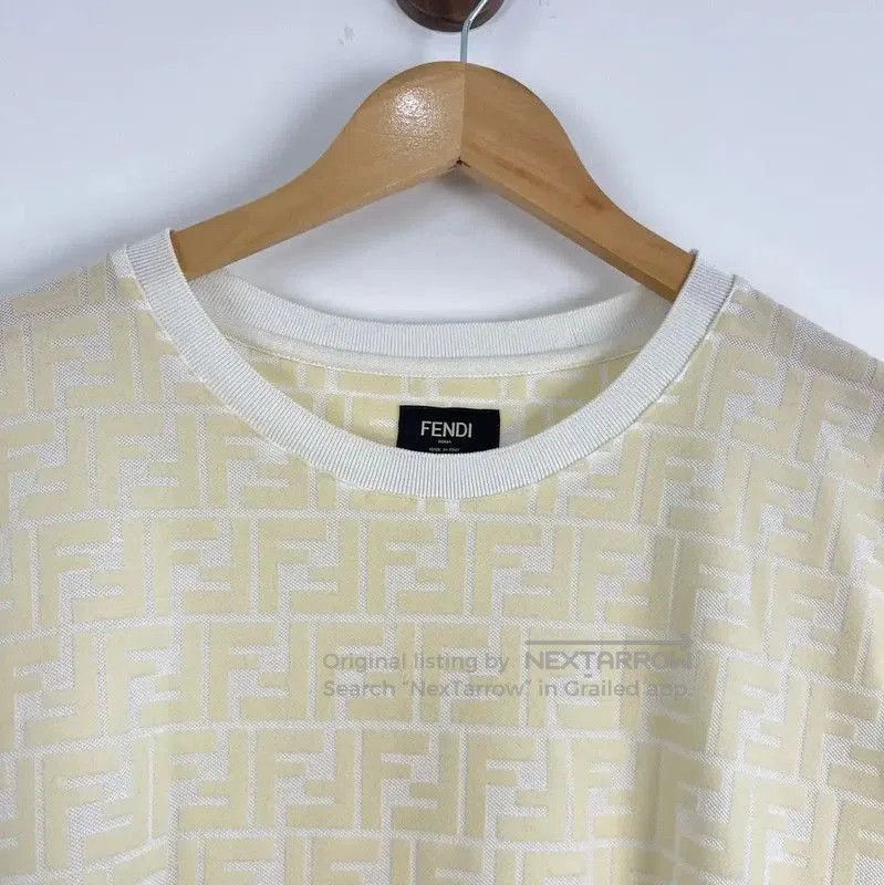 Fendi Fendi Color Block Cotton Men's T-Shirt . Size US M / EU 48-50 / 2 - 3 Thumbnail