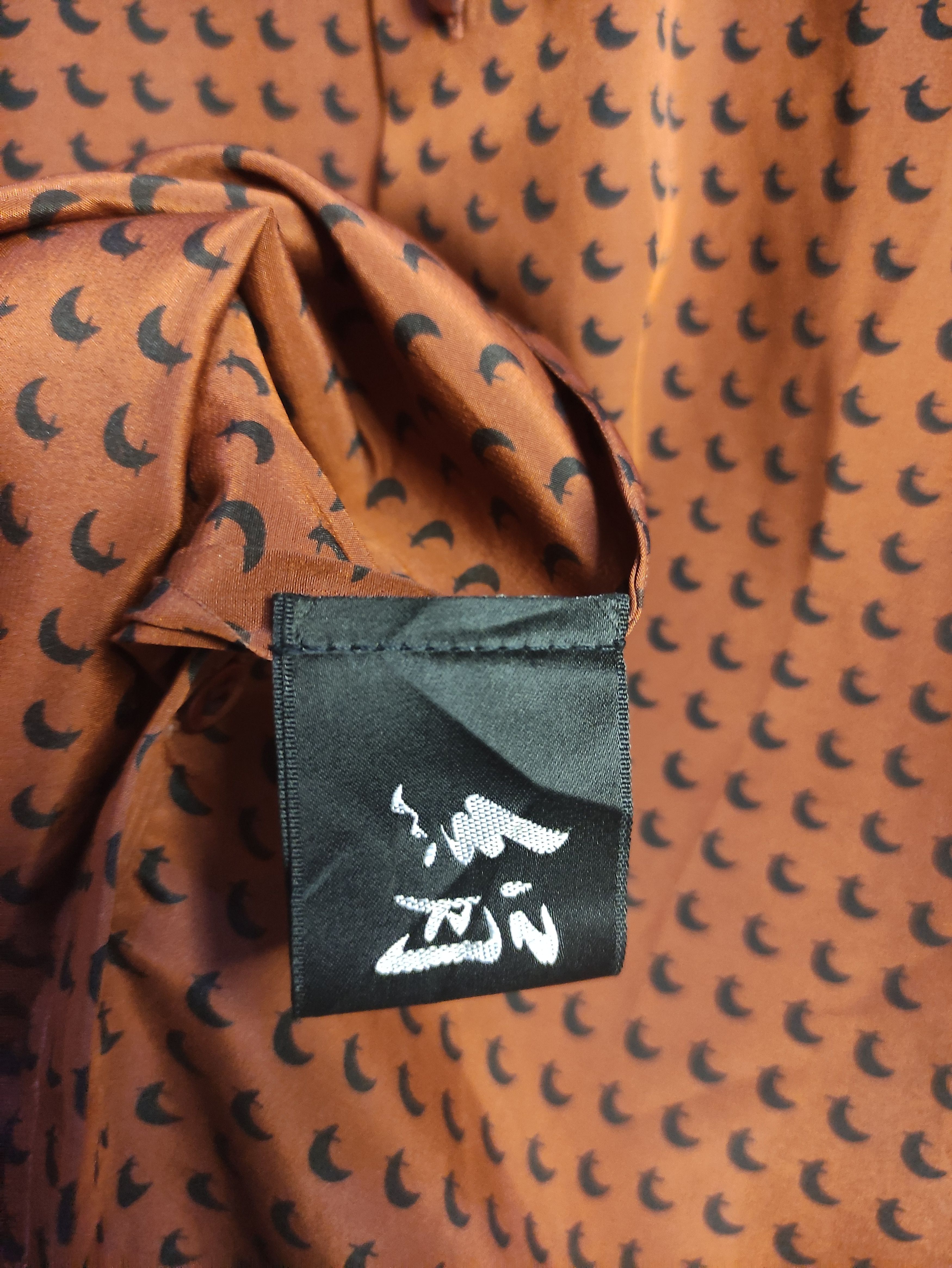 Hermes × Vintage Vintage Luxury - Hermes 'Moon' Silk Shirt Size US M / EU 48-50 / 2 - 6 Thumbnail