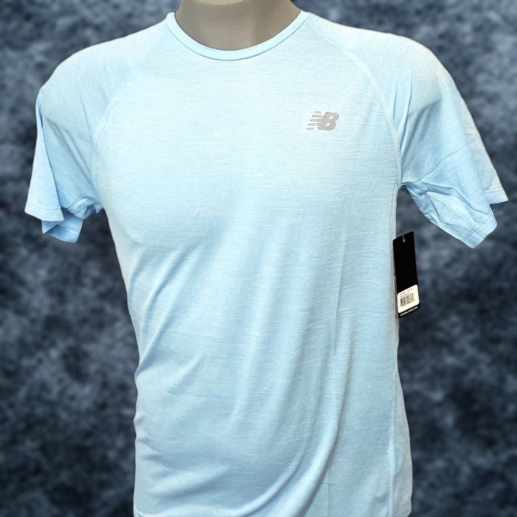 New Balance Mens New Balance Game Changer Short Sleeve Tee T-Shirt Blue M Size US M / EU 48-50 / 2 - 1 Preview