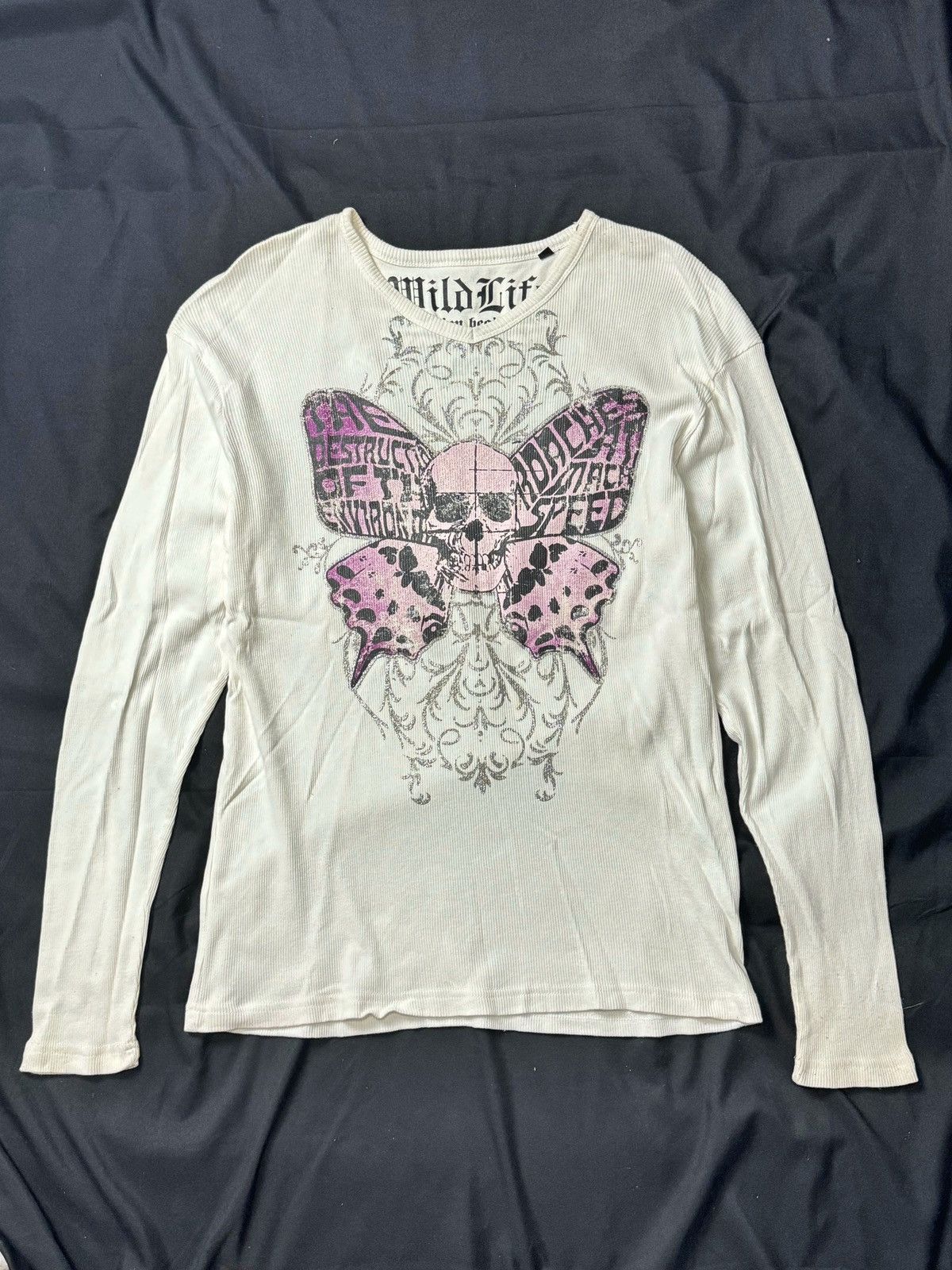 If Six Was Nine Wildlife Skull Fly Long Sleeve Size US L / EU 52-54 / 3 - 1 Thumbnail