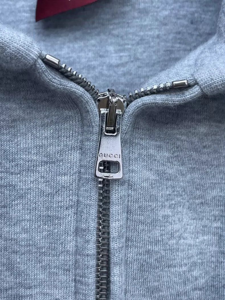 Gucci Gucci New gray zipper hooded sweatshirt 2504-Nextarrow Size US XXS / EU 40 - 4 Thumbnail