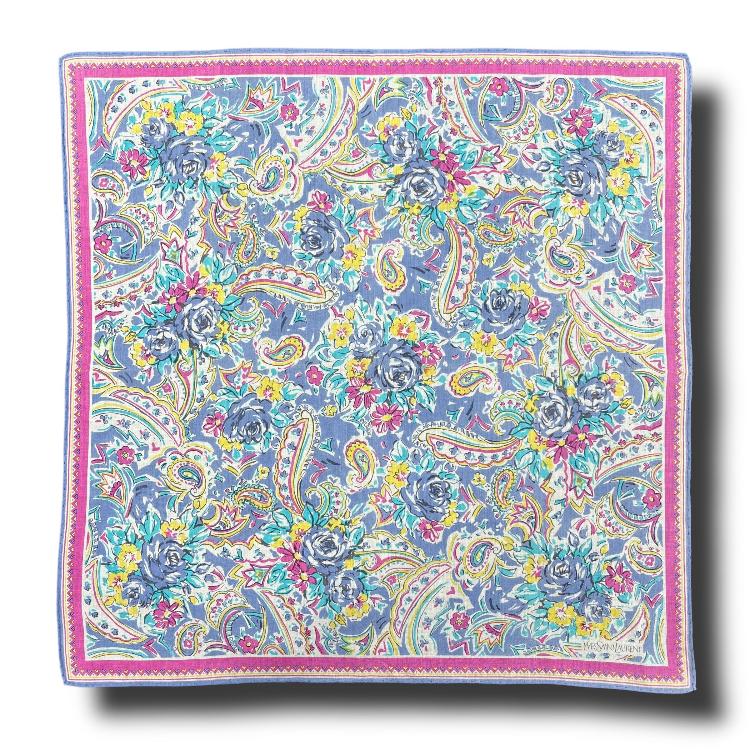 Vintage Yves Saint Laurent Handkerchief / Bandana / Neckerchief B269 Size ONE SIZE - 10 Thumbnail