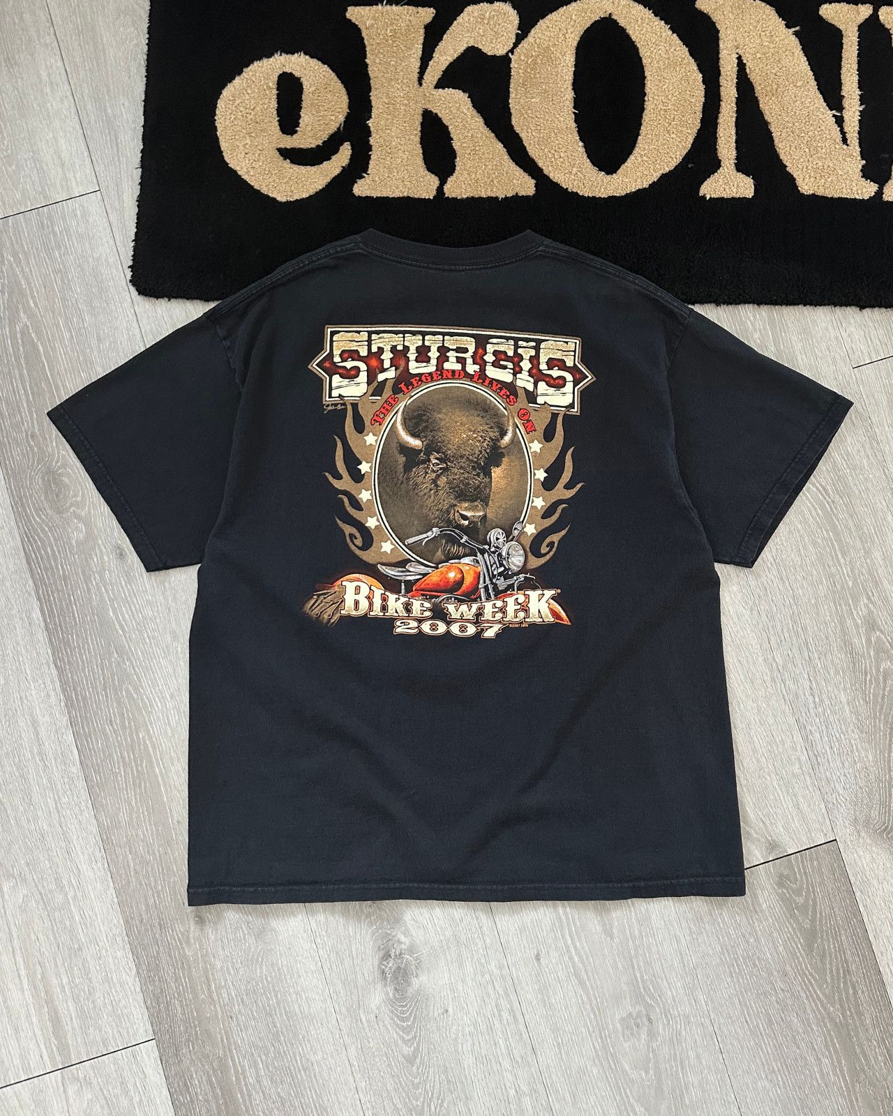 Vintage 2007 Sturgis Bike Week Men's Black Delta T-Shirt - Size XL Size US XL / EU 56 / 4 - 1 Thumbnail