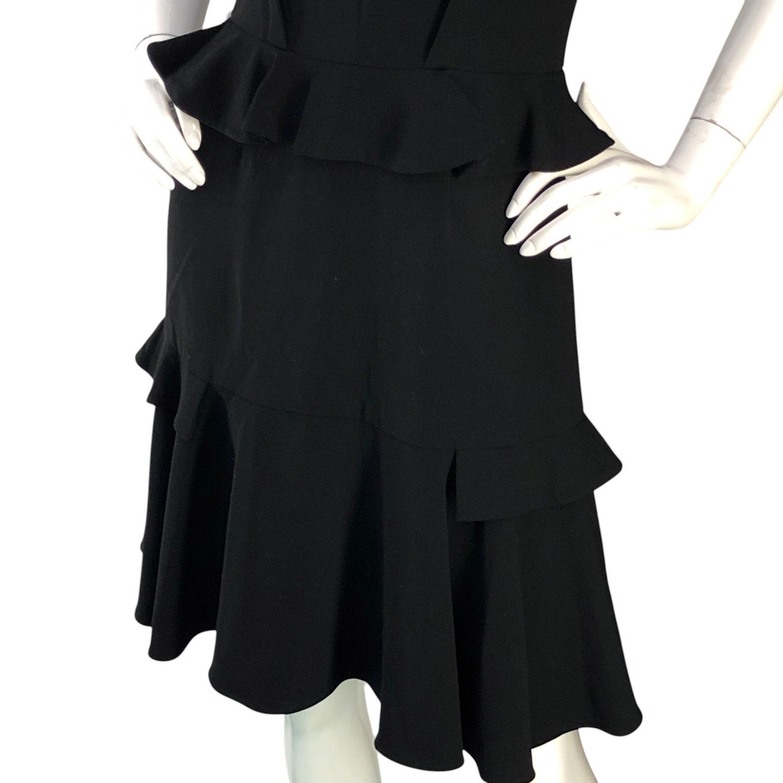 Prabal Gurung Prabal Gurung Size 4 Dress Tiered Ruffle V Neck Sleeveless Size S / US 4 / IT 40 - 3 Thumbnail