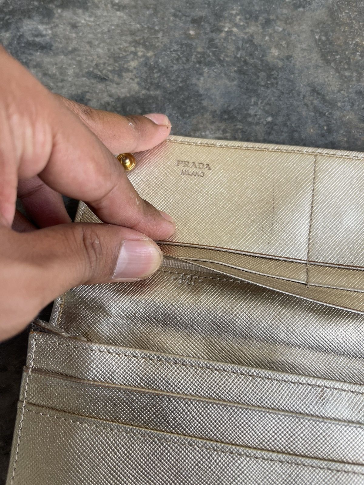Prada × Vintage Prada multi slot long wallet Size ONE SIZE - 8 Thumbnail