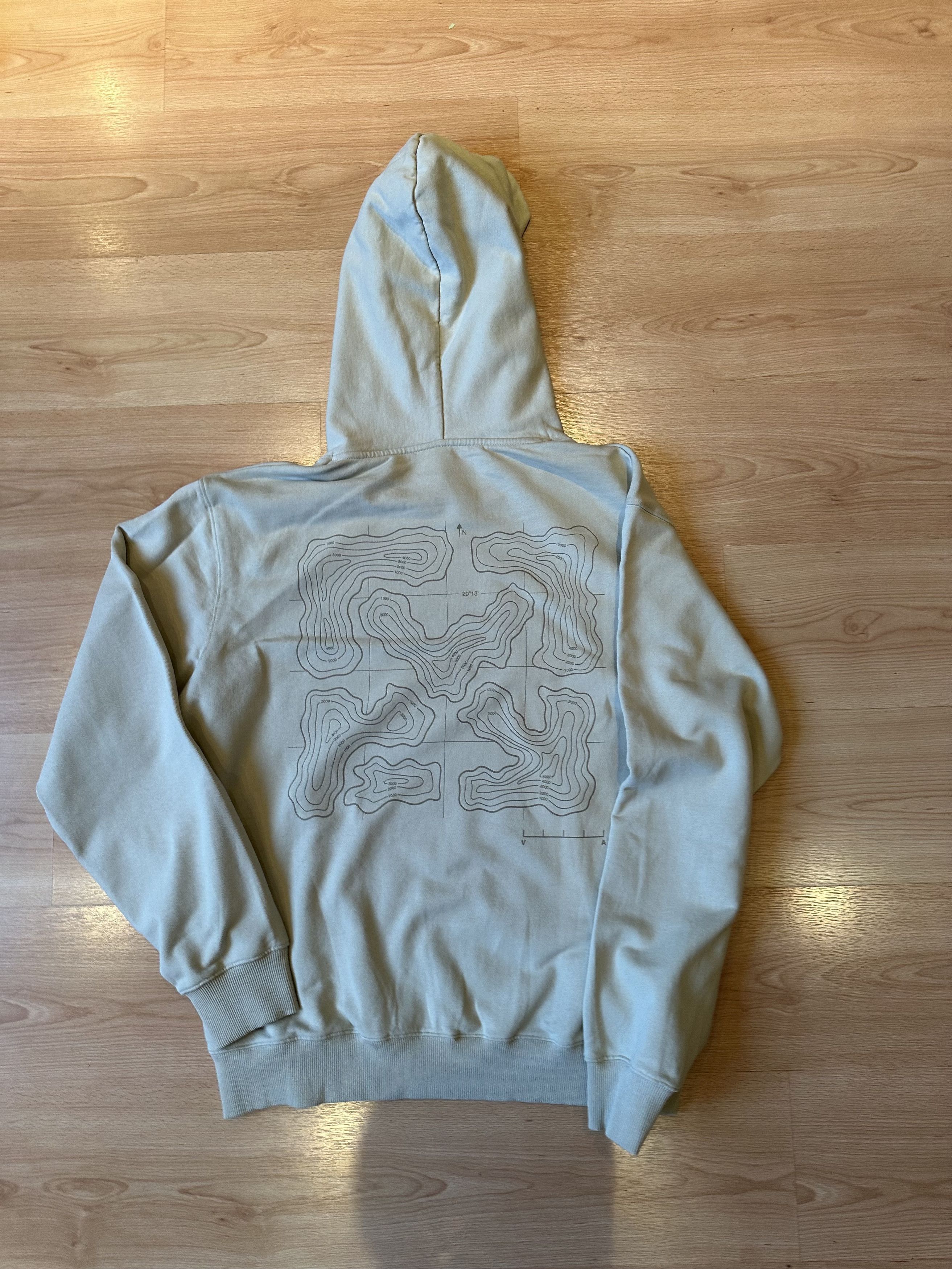 Off-White Off-White™ “Topo Map” Hoodie - Light Beige (SS22) Size US XL / EU 56 / 4 - 1 Thumbnail