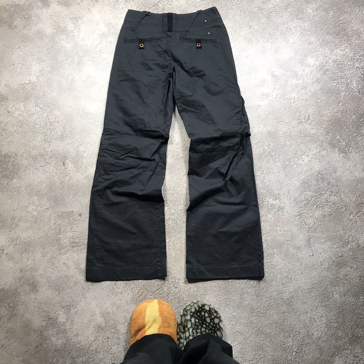 Vintage Vintage 90s Baggy Cargo Pants Black Parachute Streetwear 27 Size 27" / US 4 / IT 40 - 6 Thumbnail