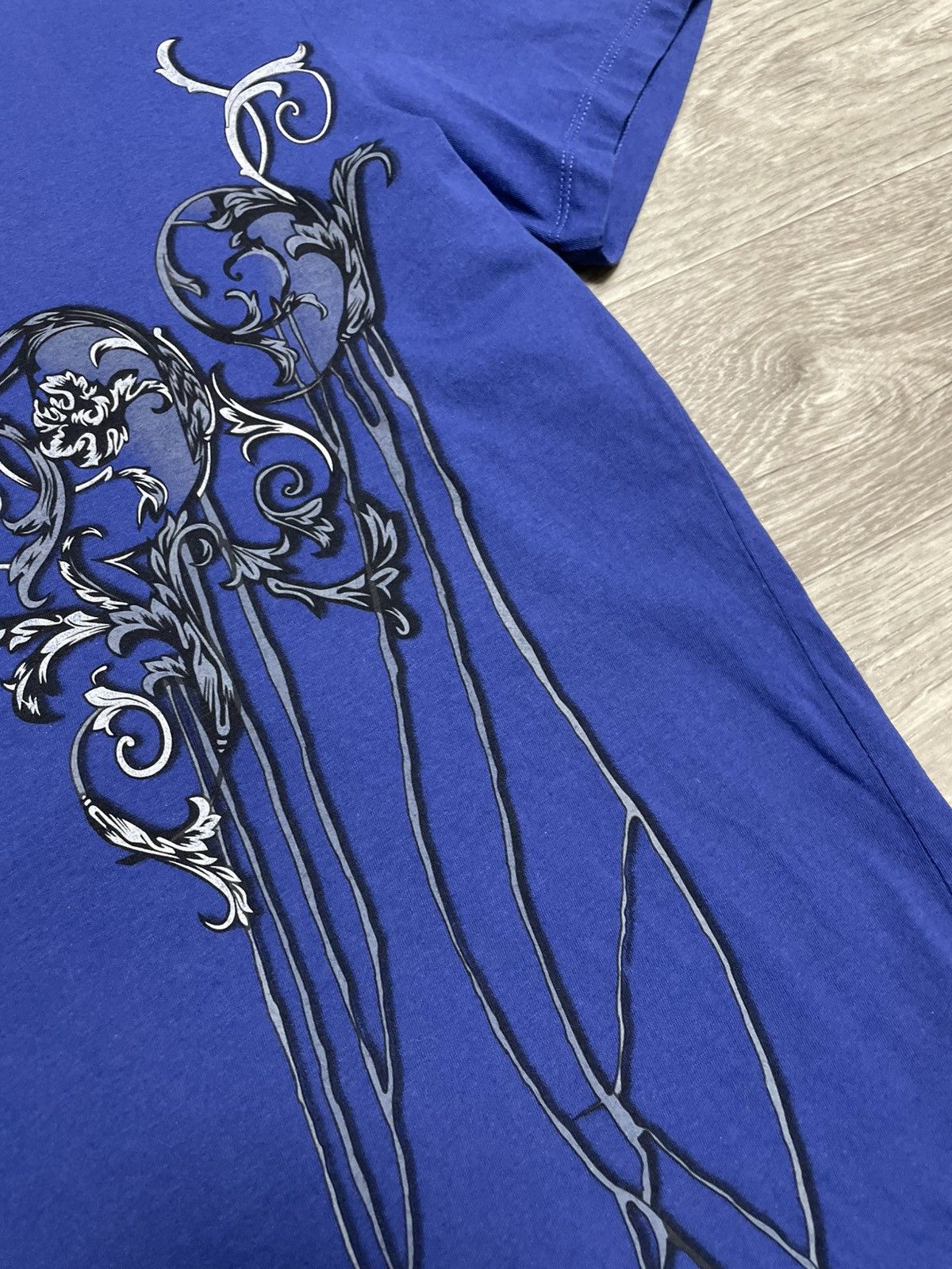 Versace Versace Collection Baroque Graphic Print Blue T-Shirt Size US XXL / EU 58 / 5 - 7 Thumbnail
