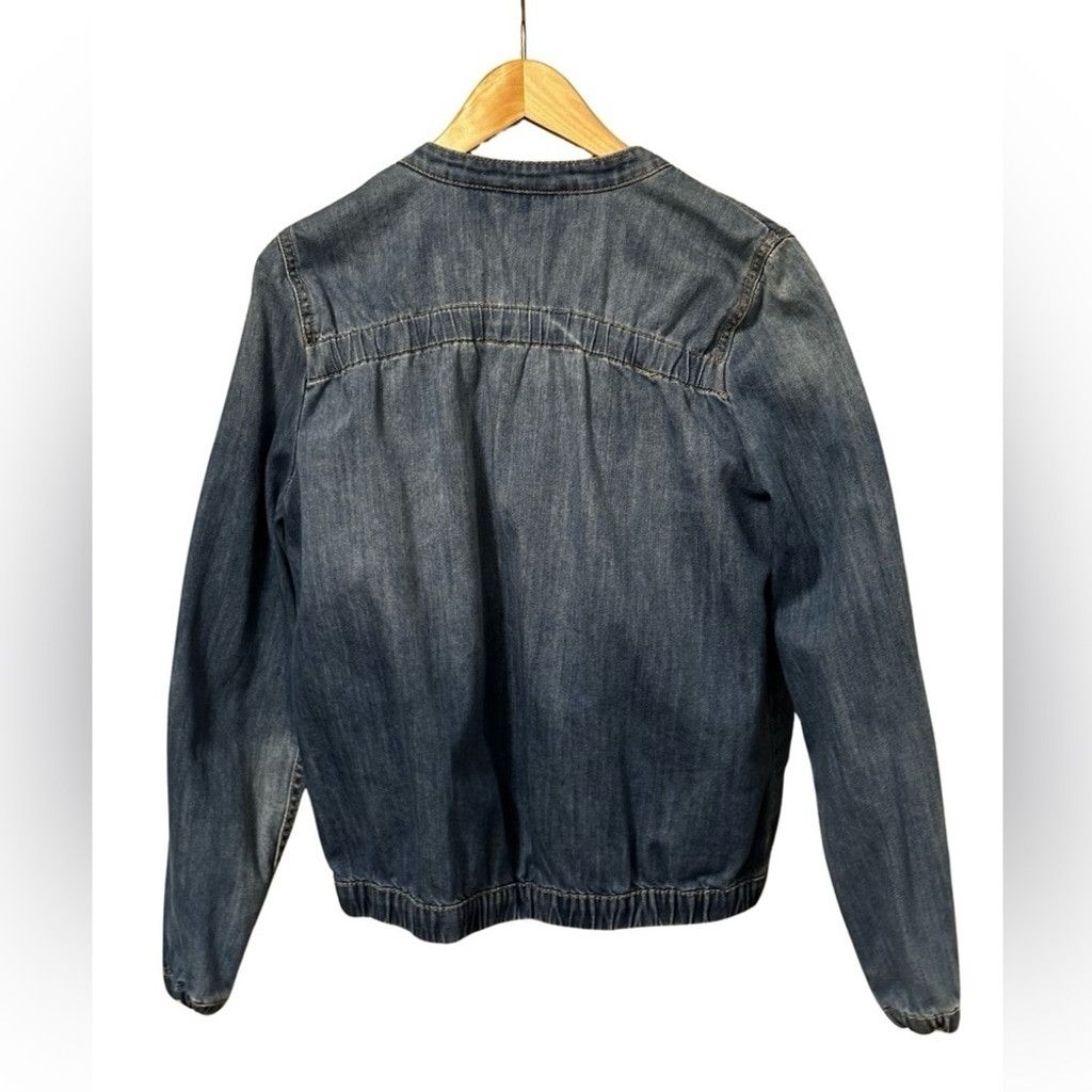 DKNY DKNY JEANS Blue Jean Bomber Jacket Women’s Size Medium. Size M / US 6-8 / IT 42-44 - 3 Thumbnail