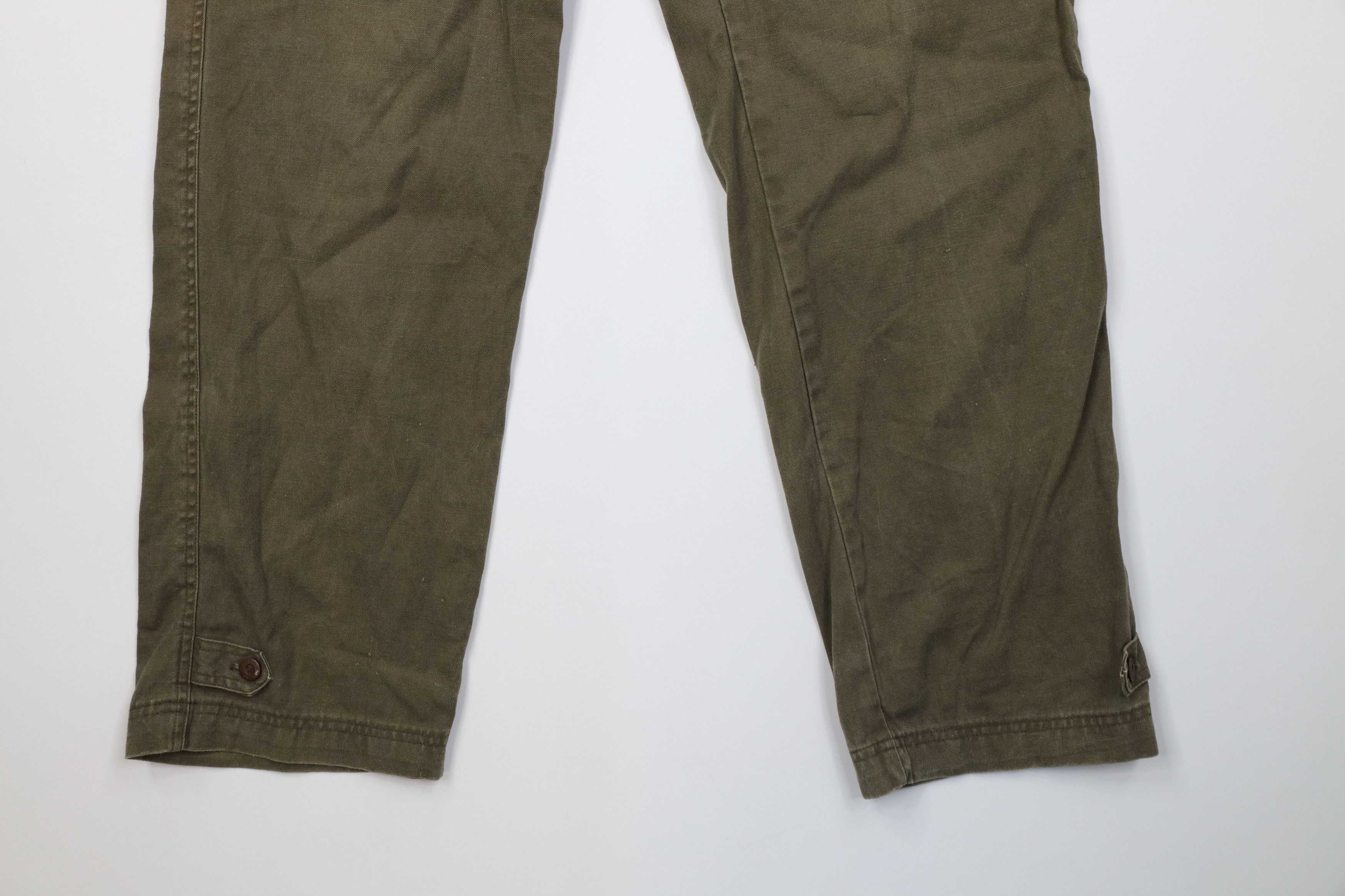 Vintage Vintage 90s Streetwear Relaxed Fit Baggy Cargo Pants Green Size US 34 / EU 50 - 4 Thumbnail