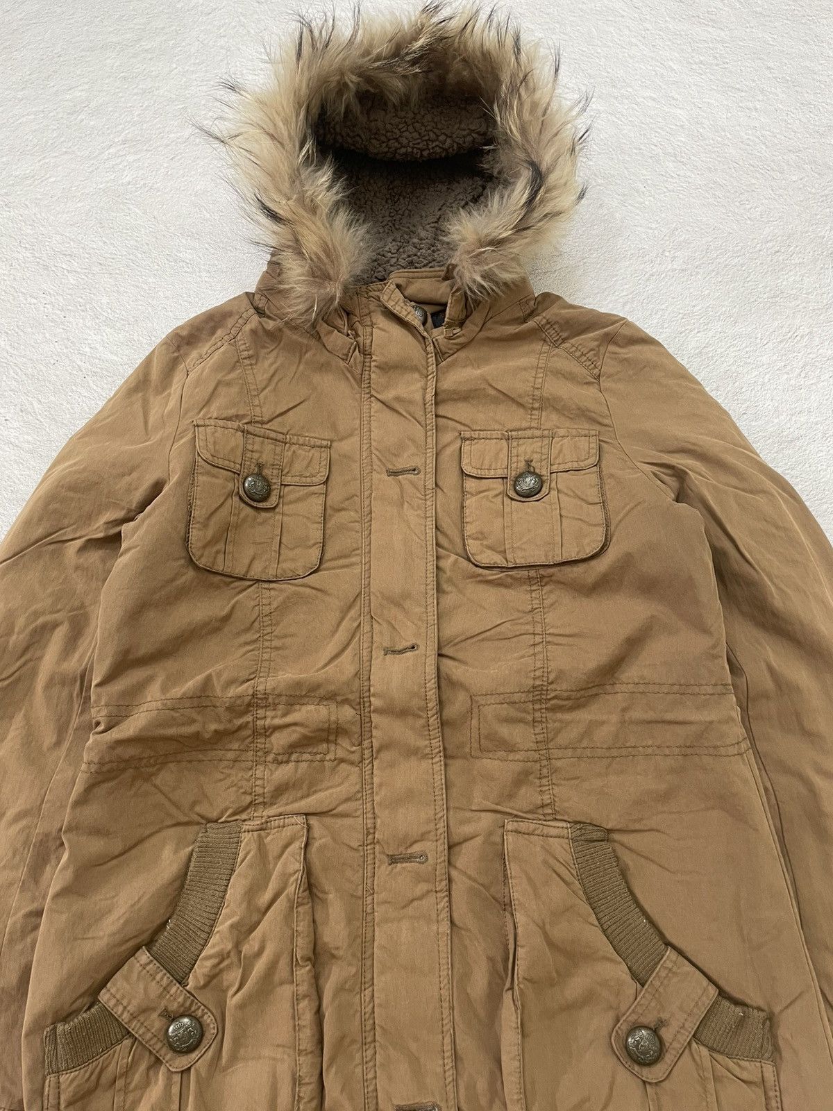 14th Addiction 2000s Japanese Moose Knuckles Cargo Fur Jacket 14th LGB Size US M / EU 48-50 / 2 - 2 Thumbnail
