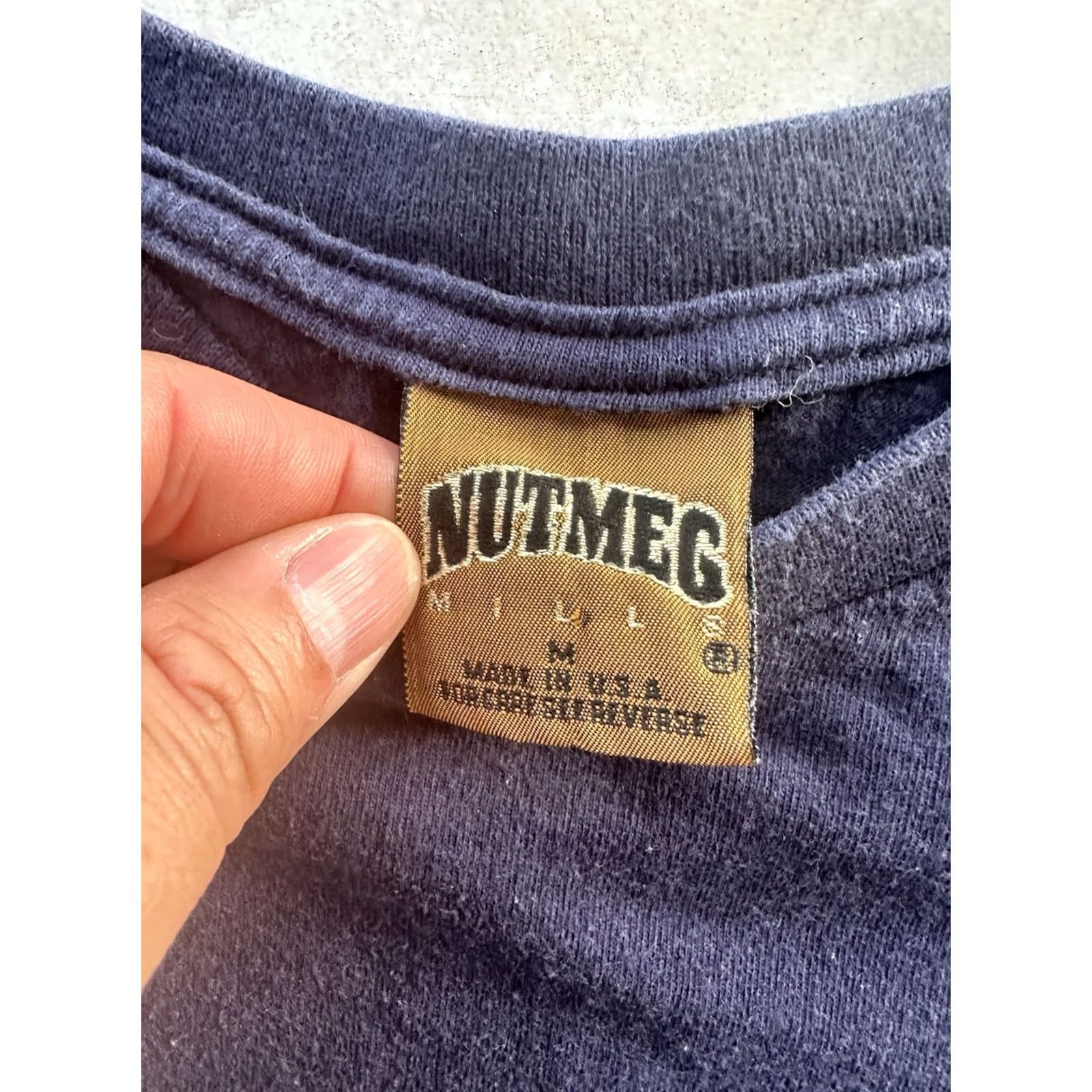 NFL Vintage Nutmeg NFL Dallas Cowboys T-Shirt Medium Blue 90s Made USA Single Stitch Men Size US M / EU 48-50 / 2 - 4 Thumbnail