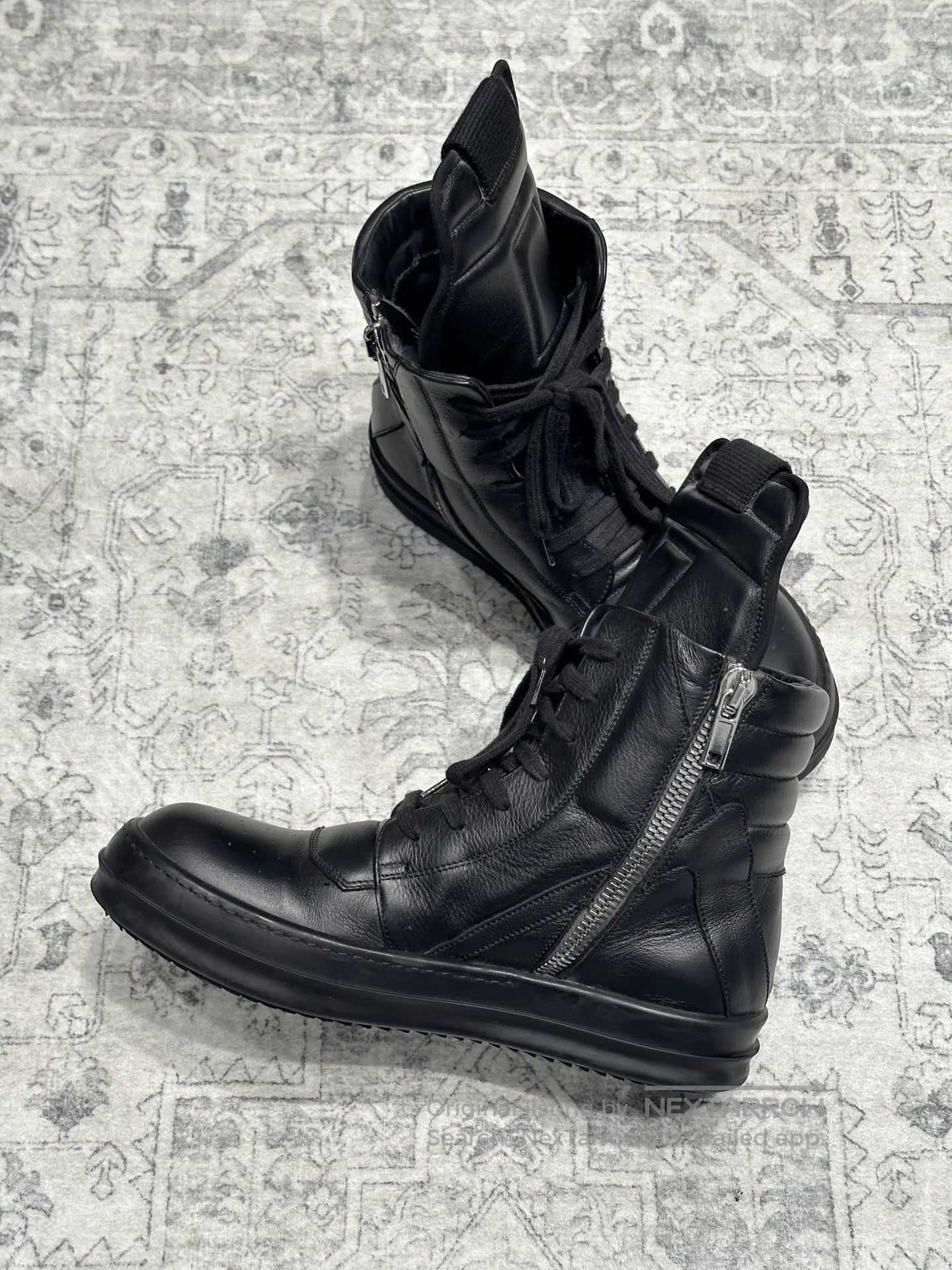 Rick Owens Rick Owens Inverted Triangle Black Leather Boots. Size US 8 / EU 41 - 5 Thumbnail