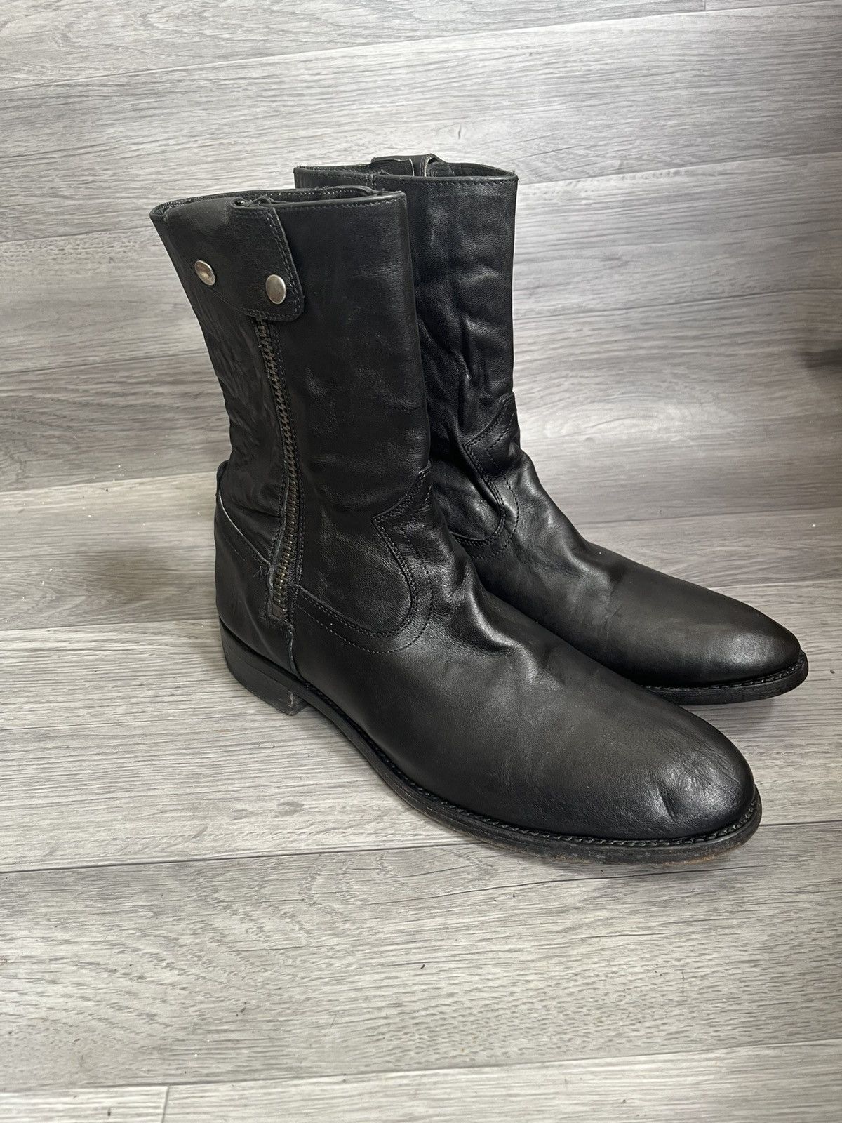 Frye Frye moto leather boots,10.5 guidi,ccp,kimrii,14th addiction Size US 10.5 / EU 43-44 - 8 Thumbnail