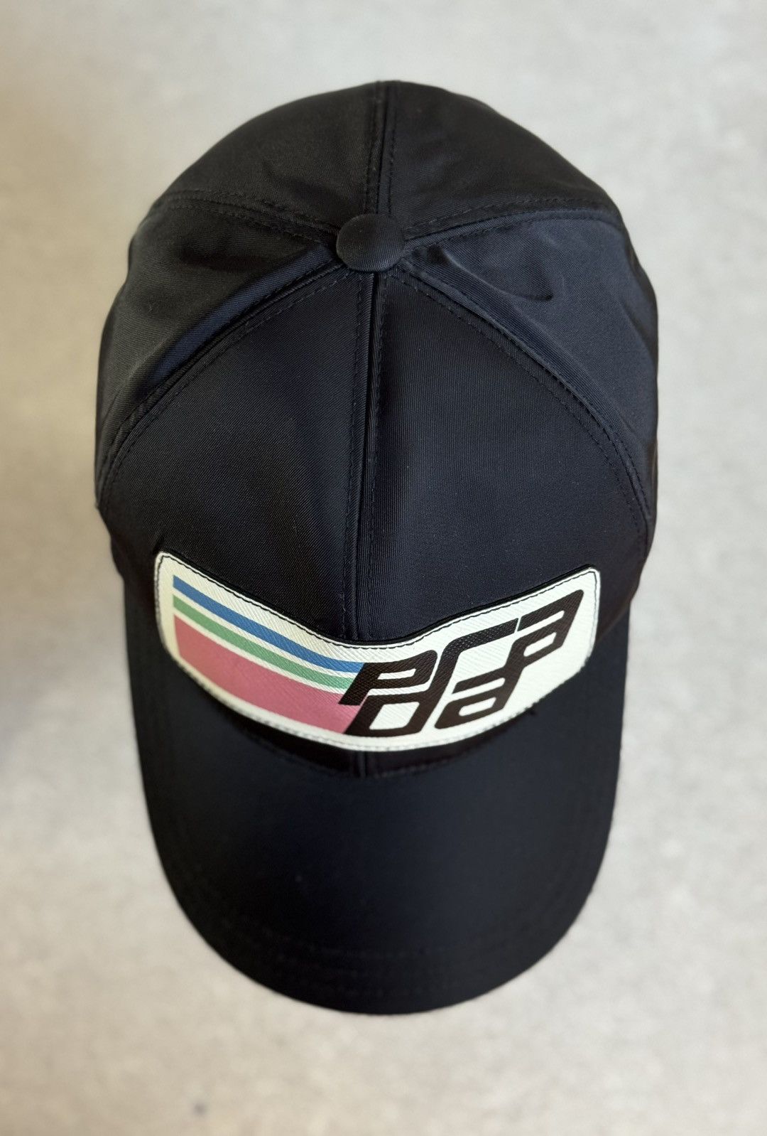 Prada Prada Saffiano Logo Nylon Baseball Cap Size ONE SIZE - 11 Thumbnail