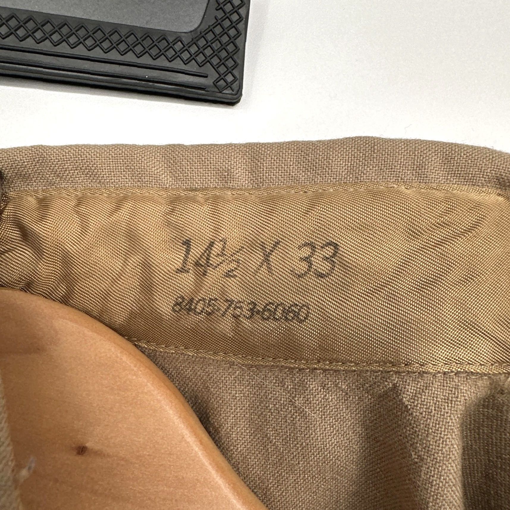 CO VINTAGE Martin Mfg. Co US Army Shirt Mens S Beige Khaki Wool Field Military 60s Size US S / EU 44-46 / 1 - 6 Thumbnail
