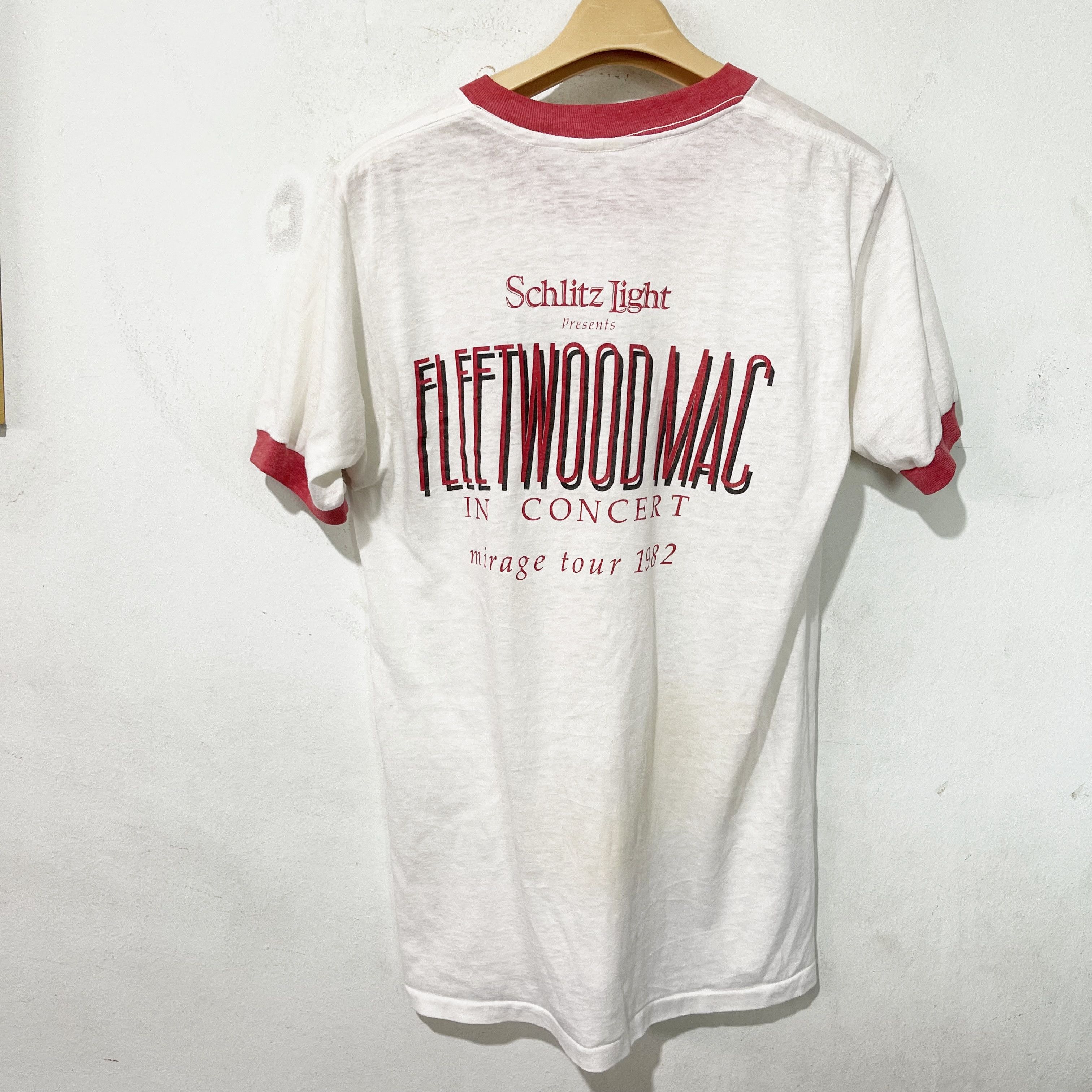 Band Tees Vintage 1982 Fleetwood Mac Mirage Tour Ringer Tee Size US XS / EU 42 / 0 - 4 Thumbnail
