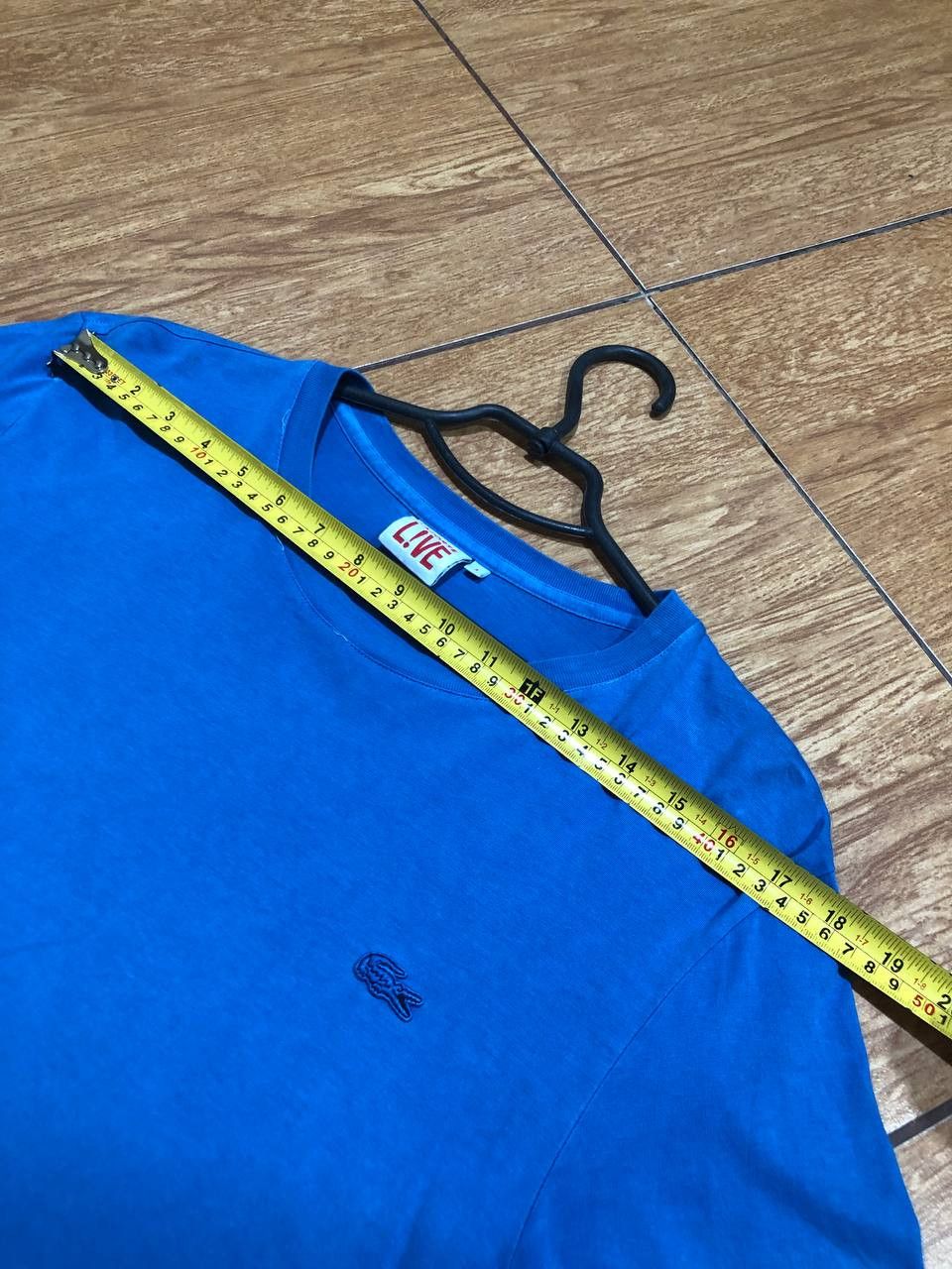 Lacoste Vintage T-Shirt gradient blue Lacoste logo Y2K streetwear Size US M / EU 48-50 / 2 - 9 Thumbnail
