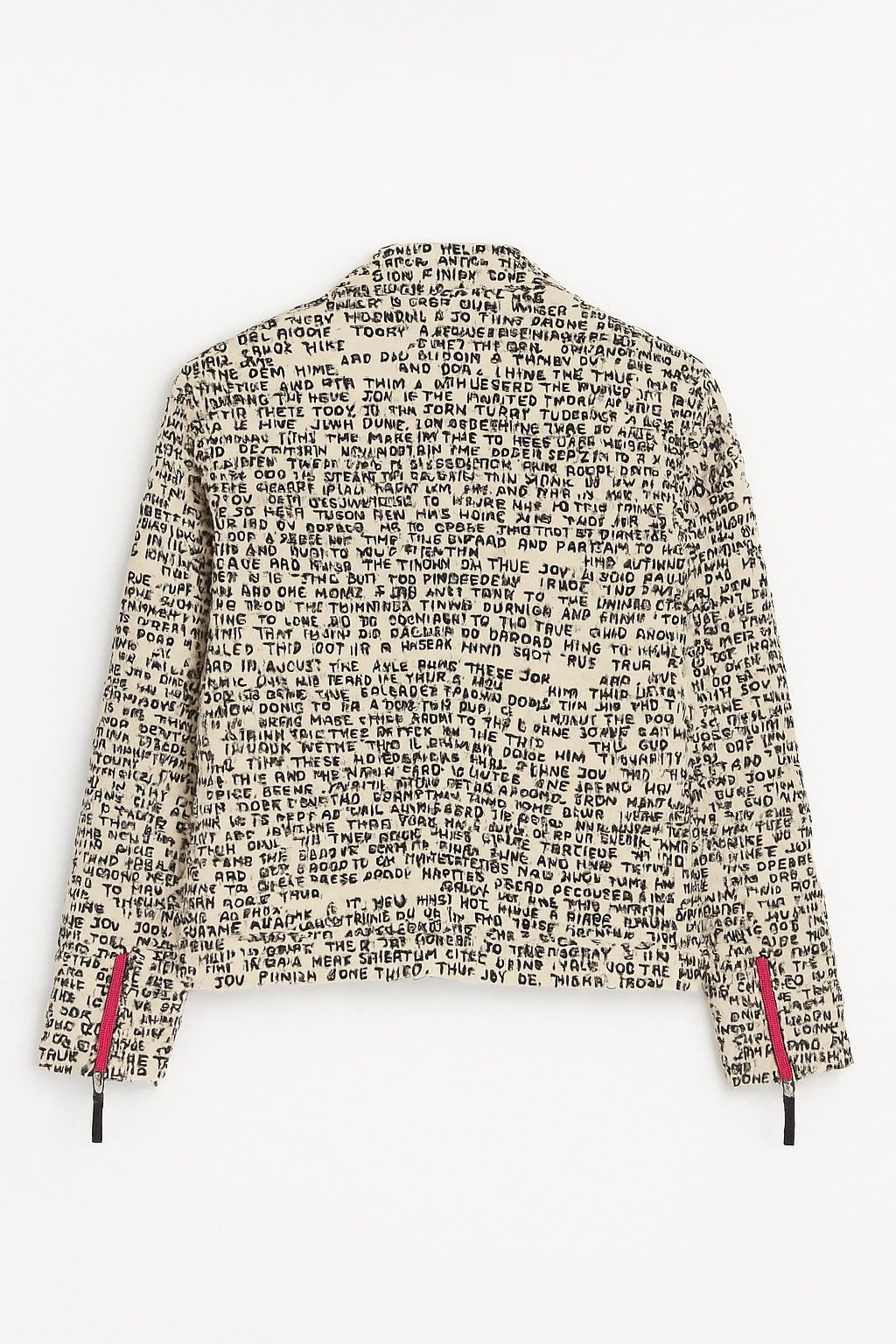Vintage Vintage C’est moi jeu femme Text Print Jacket Red Zippers Size M / US 6-8 / IT 42-44 - 2 Thumbnail