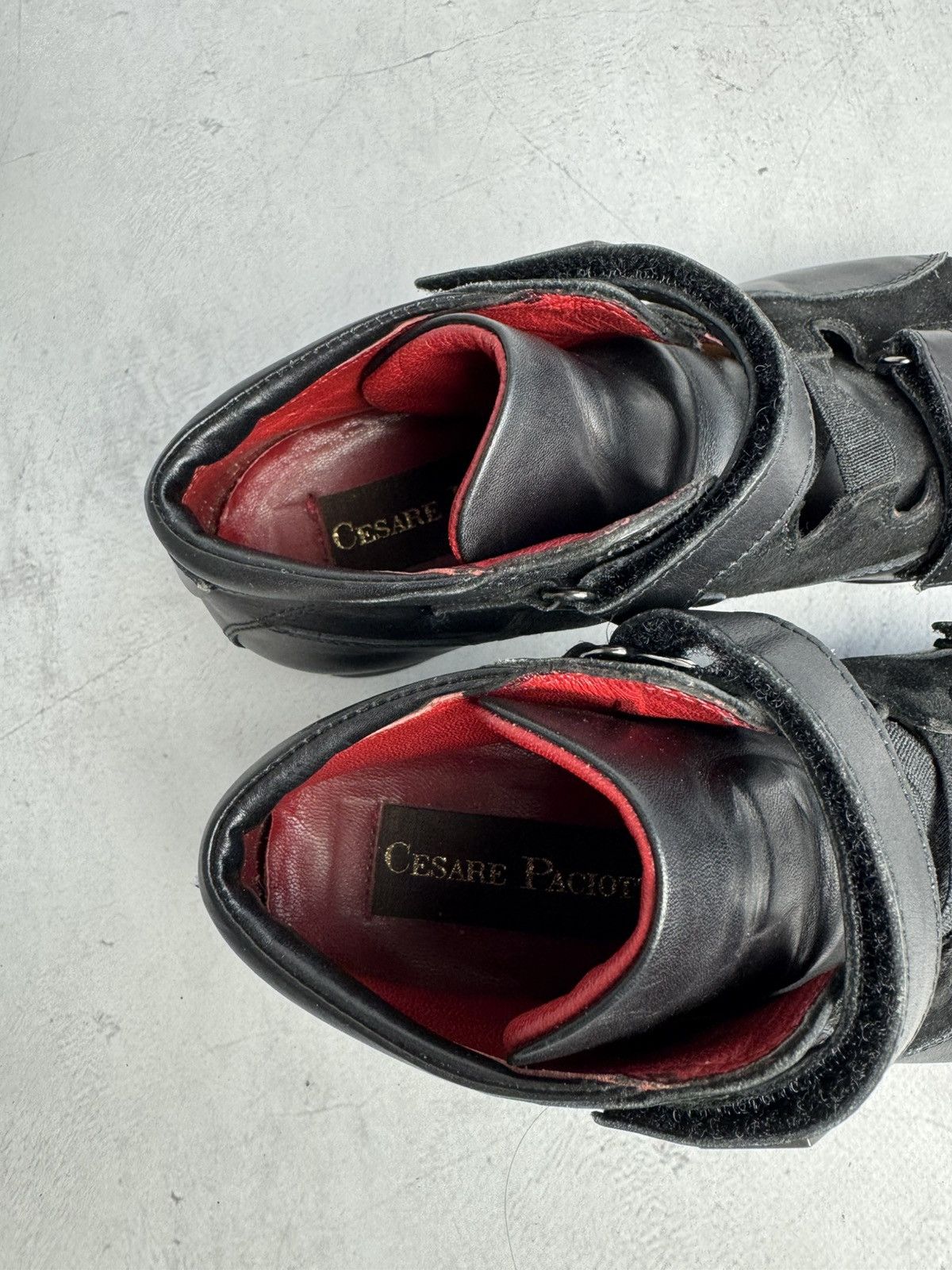 Paciotti Cesare Paciotti Leather Strap Sneakers Black Size US 6 / IT 36 - 11 Thumbnail