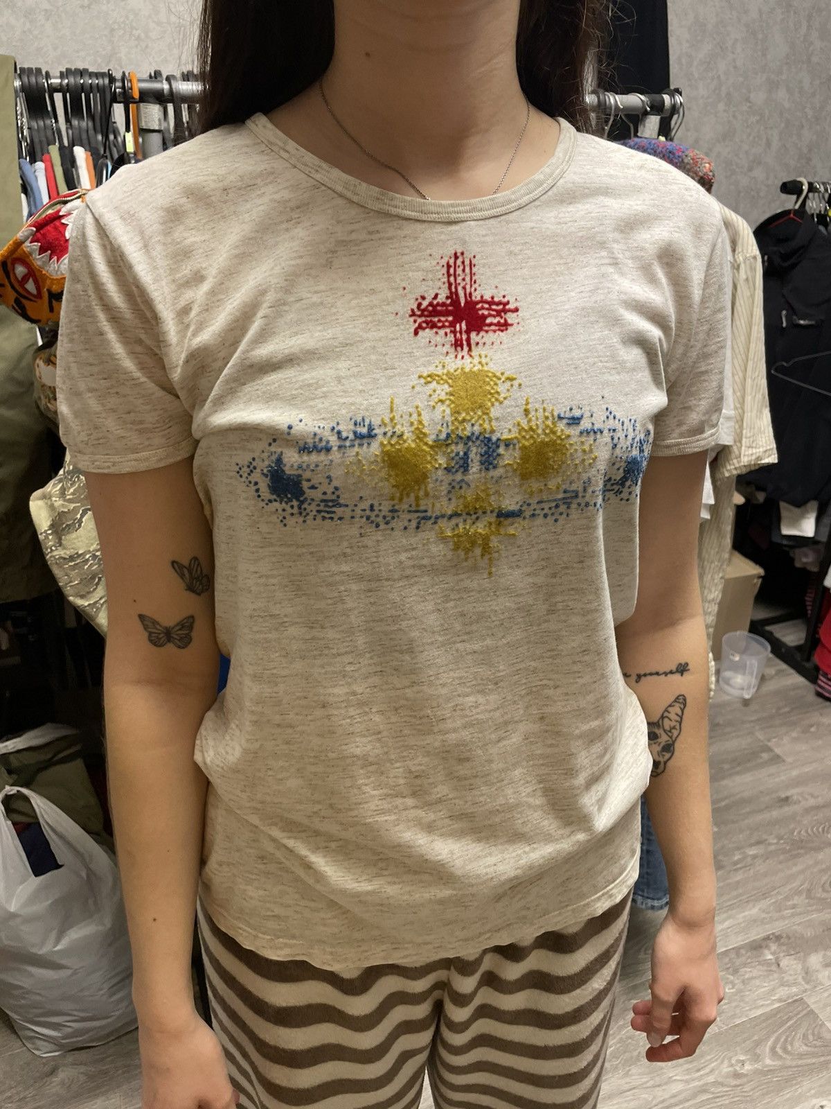 Lee × Vivienne Westwood Vintage Vivienne Westwood x Lee Big Orb Graphic Print Y2K Size M / US 6-8 / IT 42-44 - 1 Thumbnail