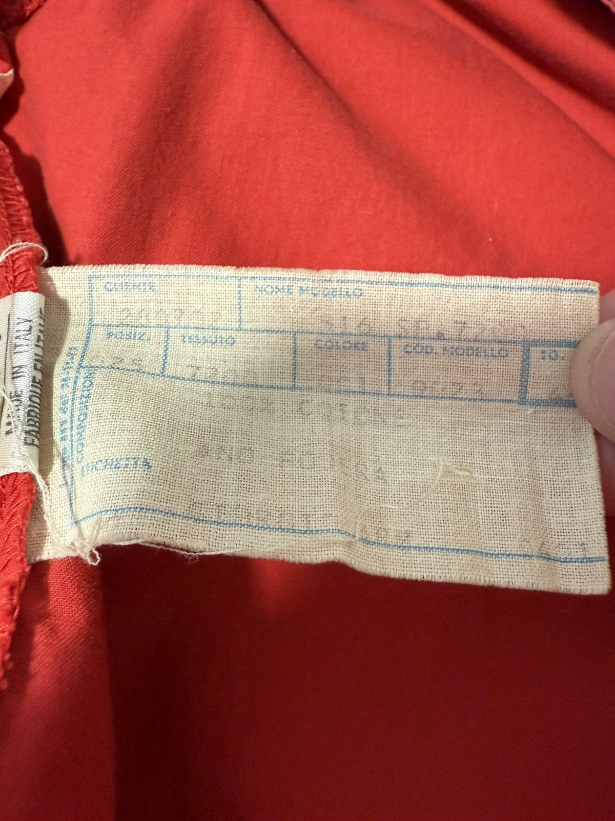 Giorgio Armani Rare Unique Giorgio Armani 1980s Runway Red Jumpsuit Size US 34 / EU 50 - 6 Thumbnail