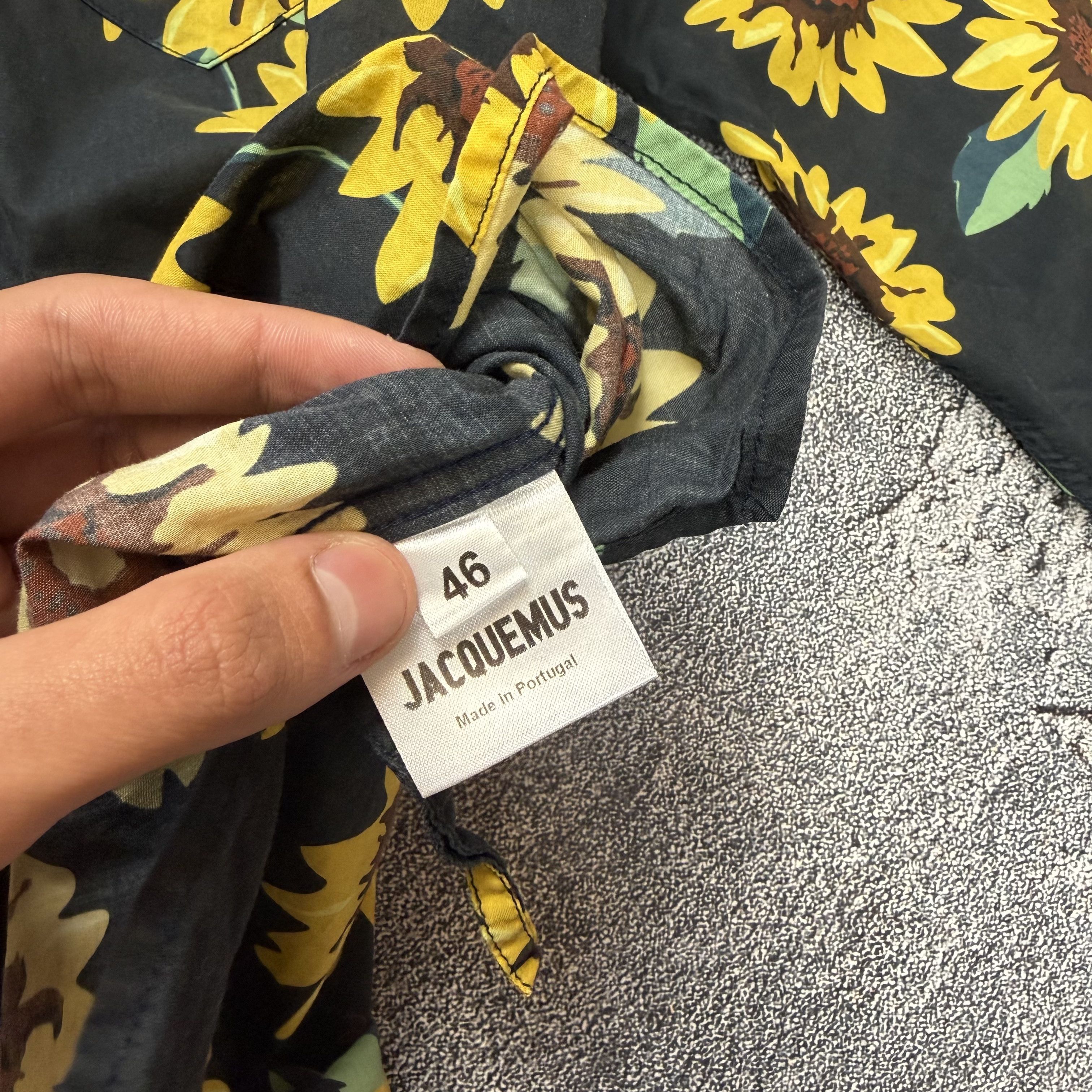 Jacquemus Jacquemus Le Gadjo Floral Shirt Black Size 46 Size US S / EU 44-46 / 1 - 7 Thumbnail