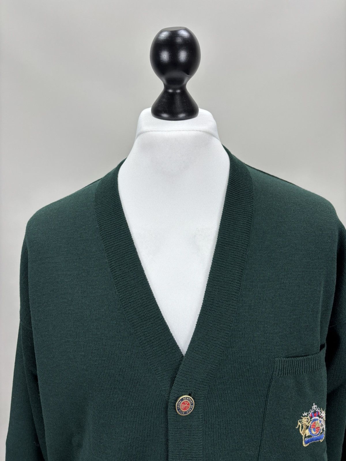 Dalmine Mens cardigan Dalmine Size L/52 Color Green Size US L / EU 52-54 / 3 - 3 Thumbnail