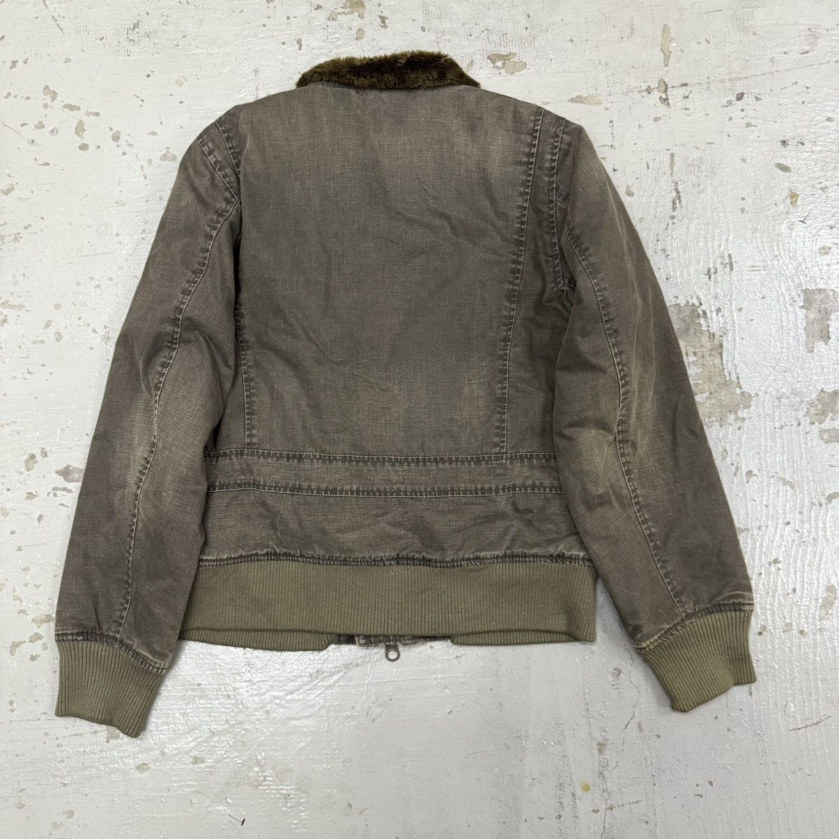 Johnbull JohnBull Kojima Denim Pilot Flight Shearling Fur Jacket Size US M / EU 48-50 / 2 - 8 Thumbnail