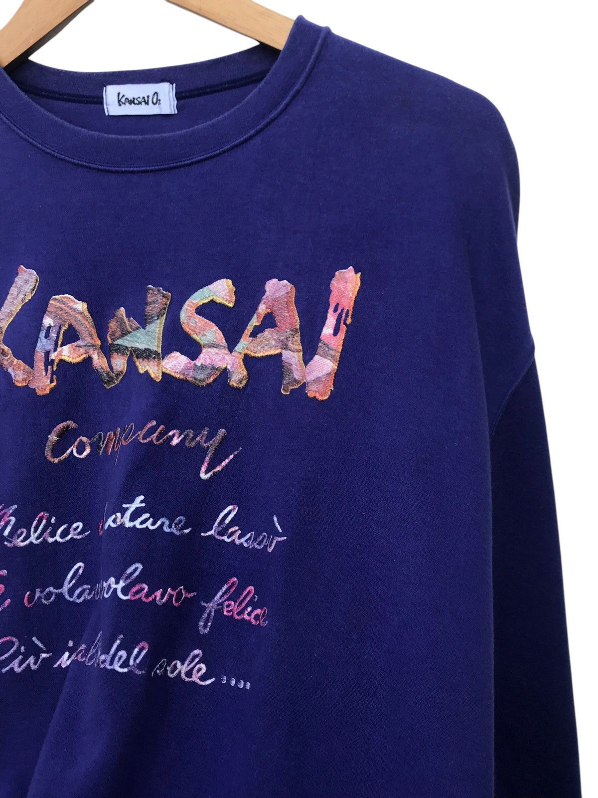 Kansai Yamamoto Kansai Yamamoto Kansai O2 Spellout Sweatshirt - STAINS Size US M / EU 48-50 / 2 - 6 Thumbnail