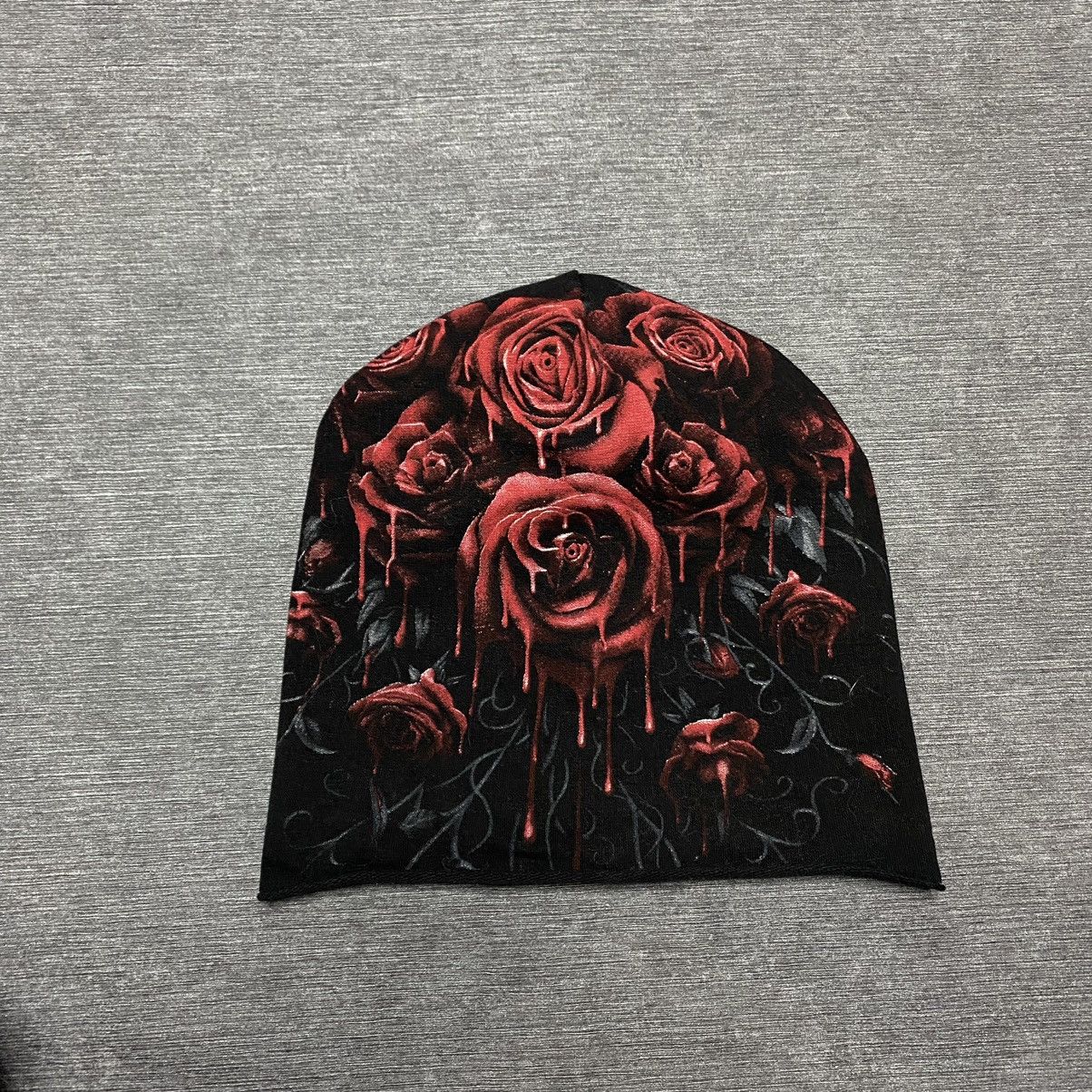 Japanese Brand Tribal hat y2k rose print🌹 Size ONE SIZE - 1 Thumbnail