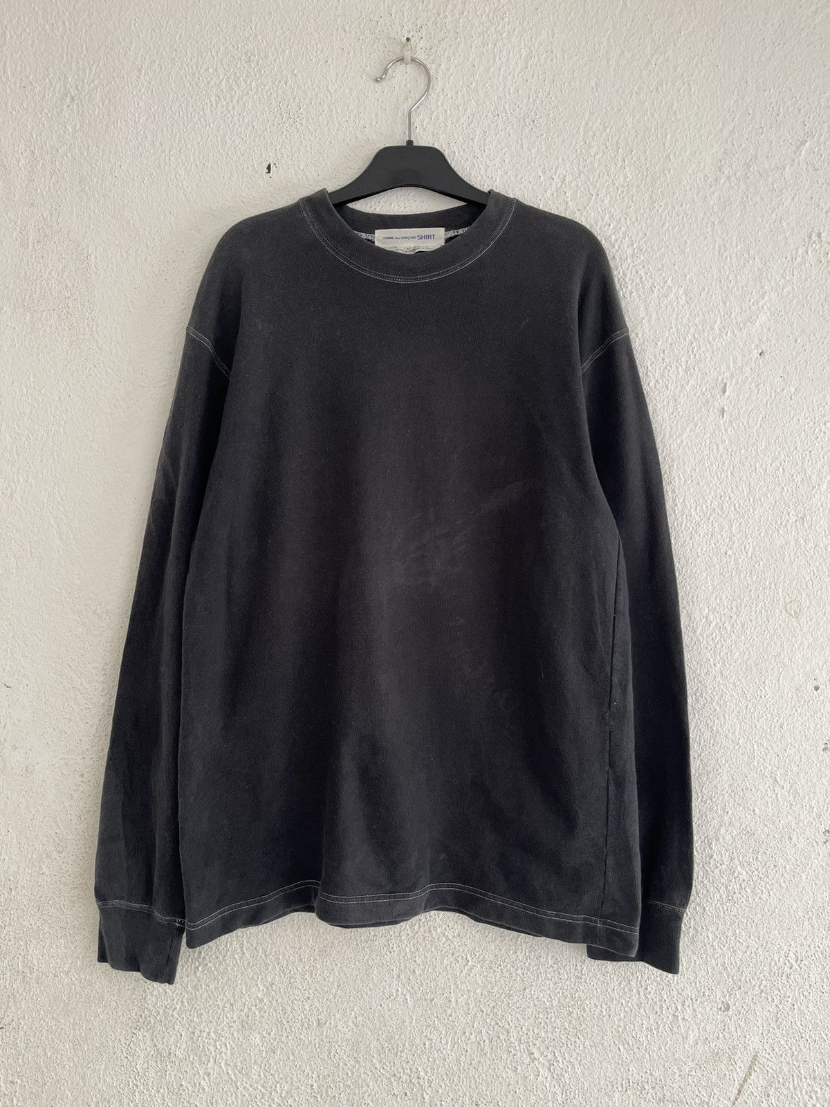 Comme des Garcons SHIRT Comme Des Garcons SHIRT Sweatshirt Faded Outline Stitch Size US M / EU 48-50 / 2 - 1 Thumbnail