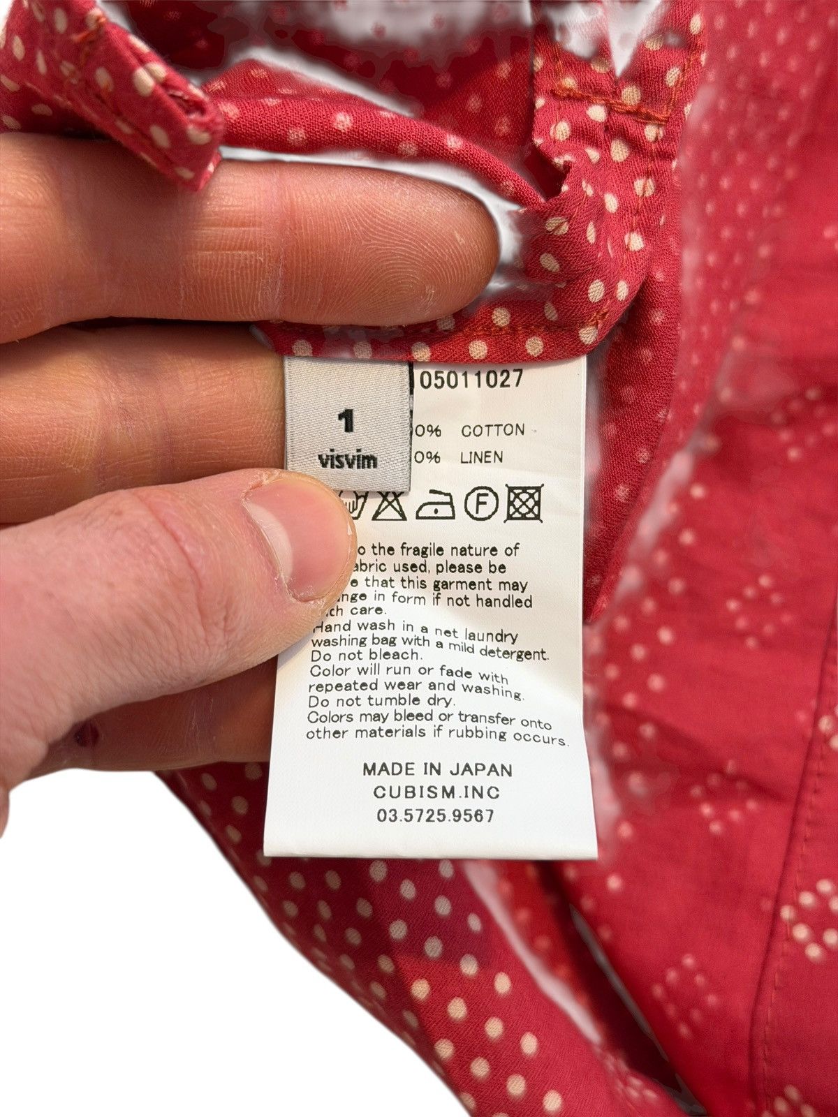 Visvim Sz1 Bandana Kerchief Red Shirt Tunic Size US S / EU 44-46 / 1 - 7 Thumbnail