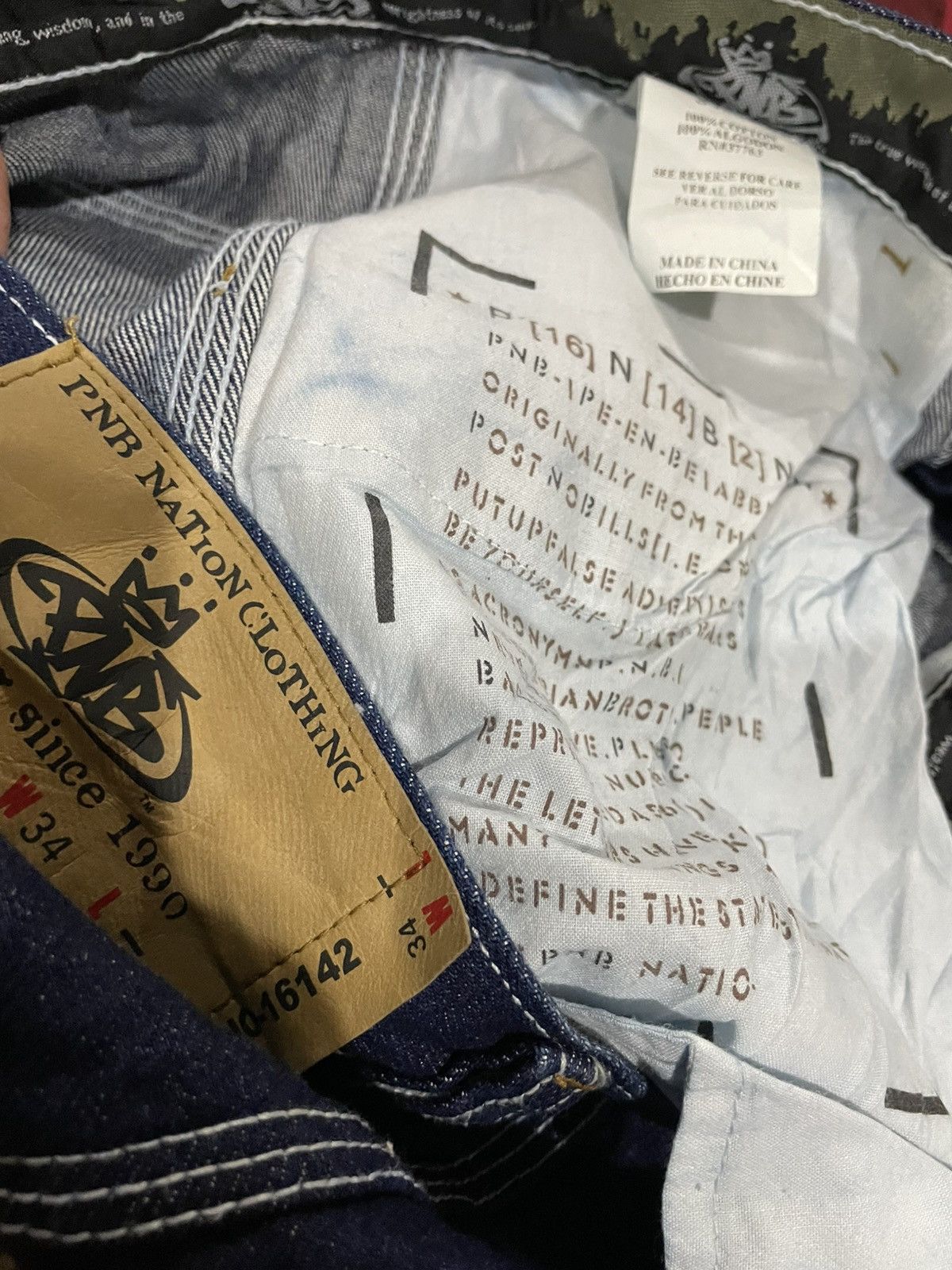 Chance The Rapper × Shorty's Skateboards Streetwear Baggy PNB Nation Rapper Jeans Size US 34 / EU 50 - 24 Thumbnail