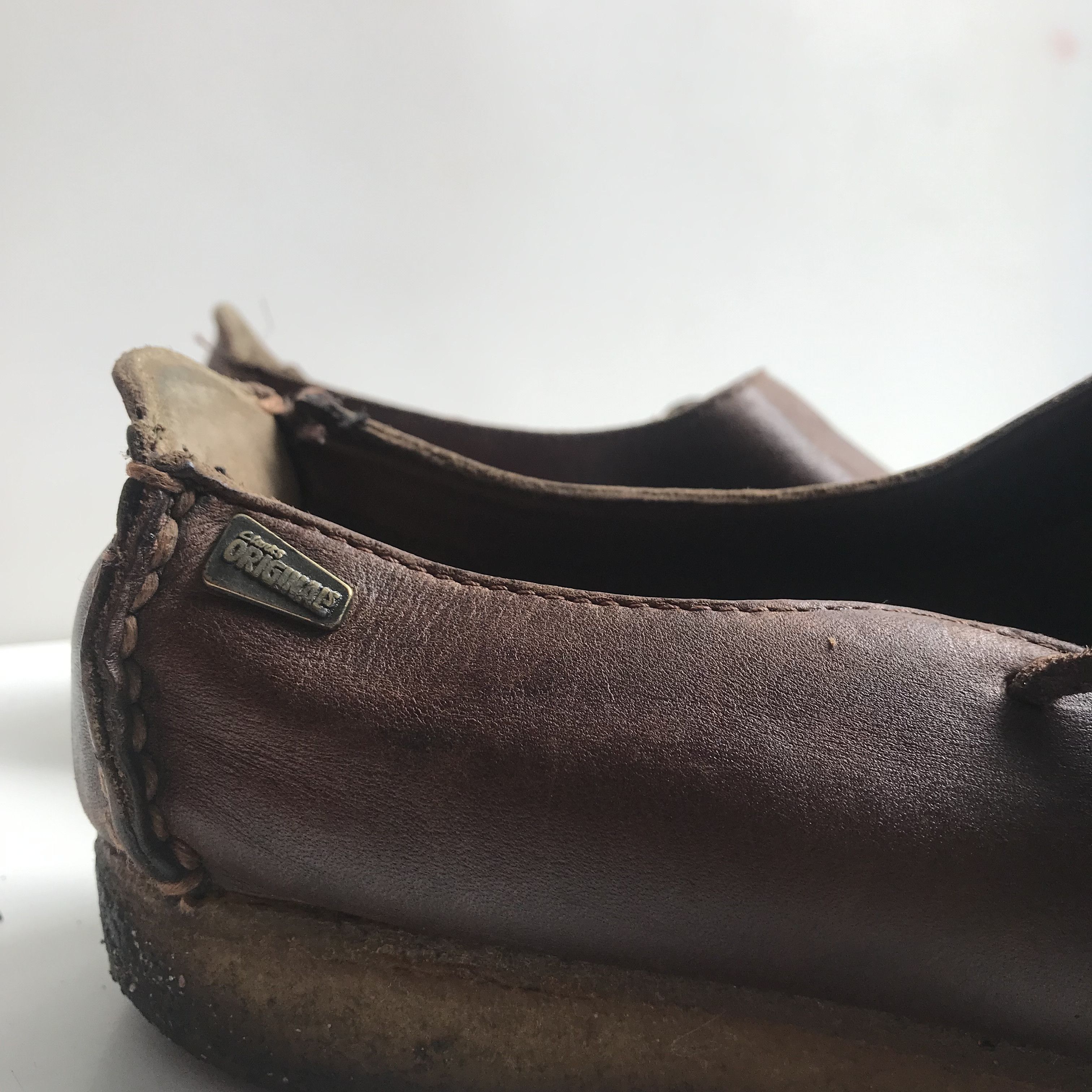 Clarks Vintage Clarks original Lugger brown leather Low Shoes Size US 8.5 / EU 41-42 - 8 Thumbnail