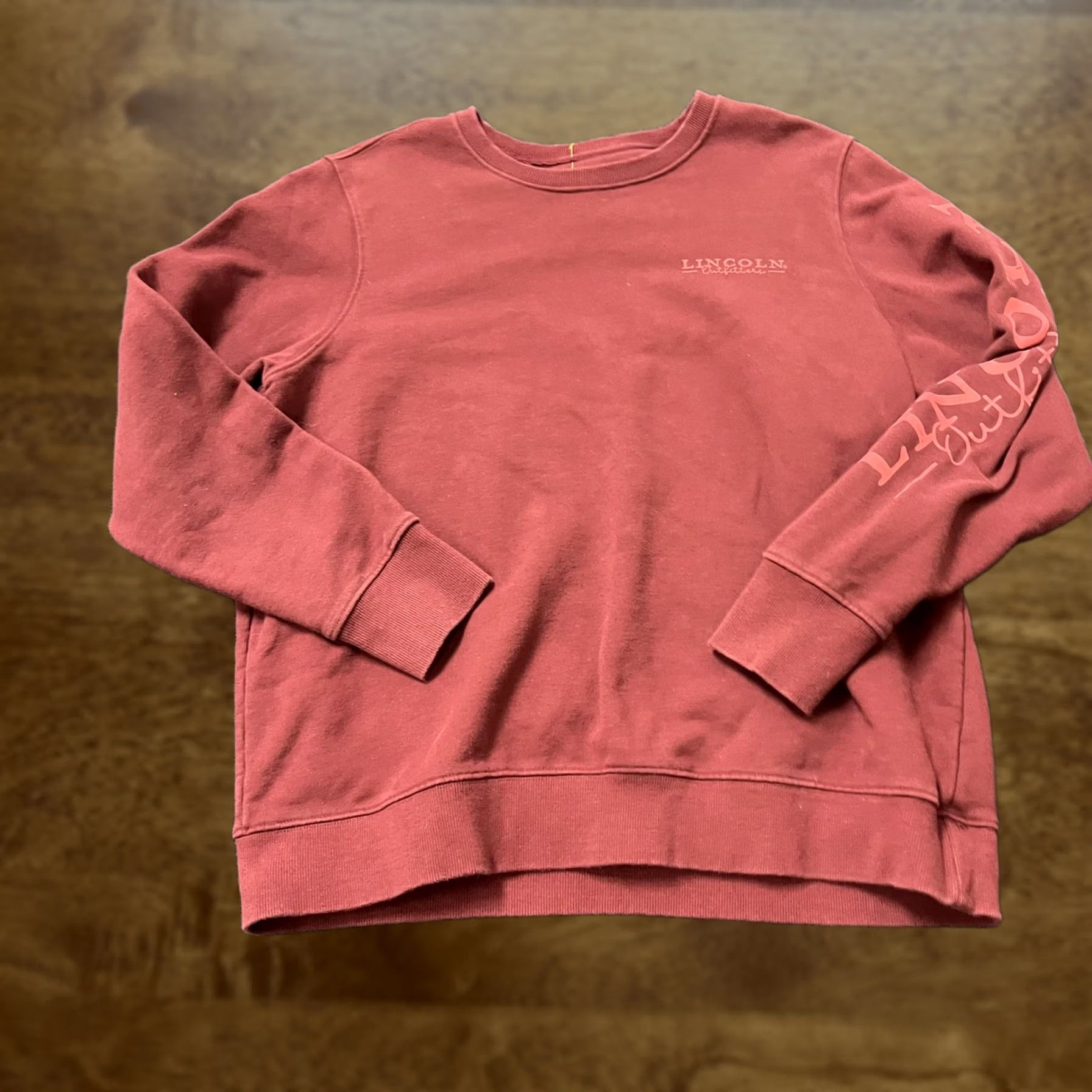 Vintage Lincoln Outfitters Sweatshirt Mens XL Red Crewneck Pullover Graphic Casual Size US XL / EU 56 / 4 - 1 Thumbnail