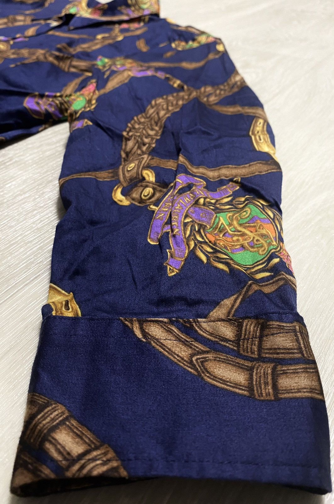 Lauren Ralph Lauren Ralph Lauren Vintage Full Print Monogram Logo Cotton Blouse Size XL / US 12-14 / IT 48-50 - 9 Thumbnail