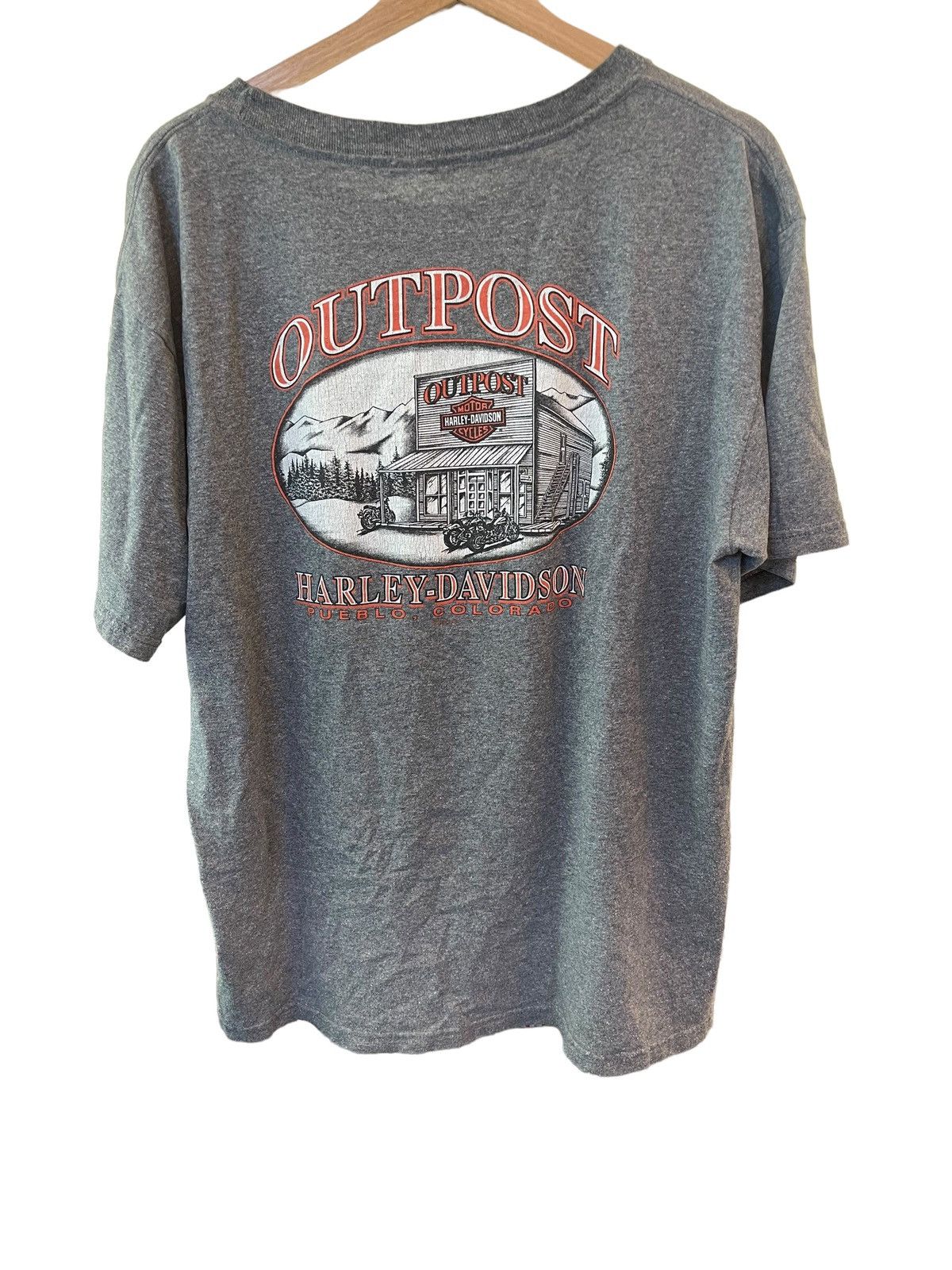 Harley Davidson Vintage 2003 Harley Davidson "The Outpost" T-shirt Size US L / EU 52-54 / 3 - 2 Thumbnail